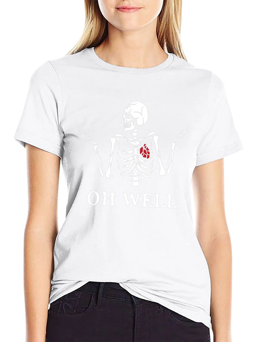 Oh Well Skeleton T-Shirt - Humorous Graphic Tee