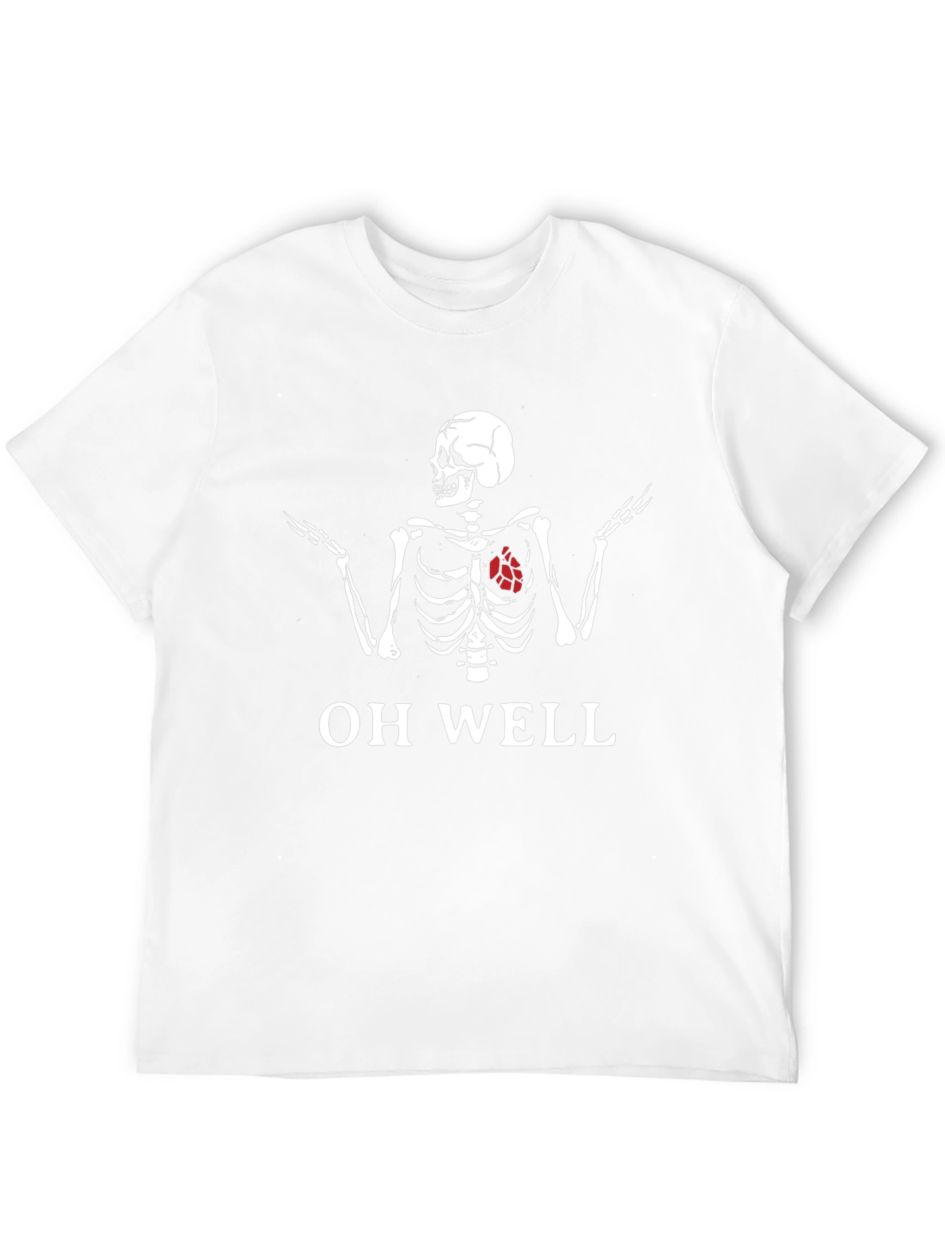 Oh Well Skeleton T-Shirt - Humorous Graphic Tee
