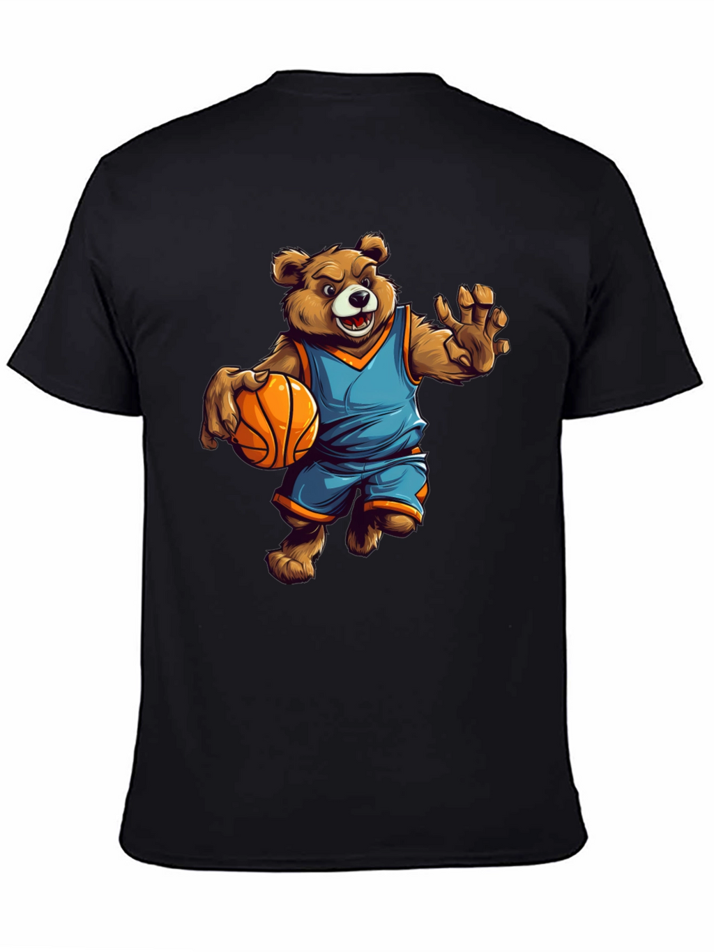 Bear Basketball Player Graphic Tee