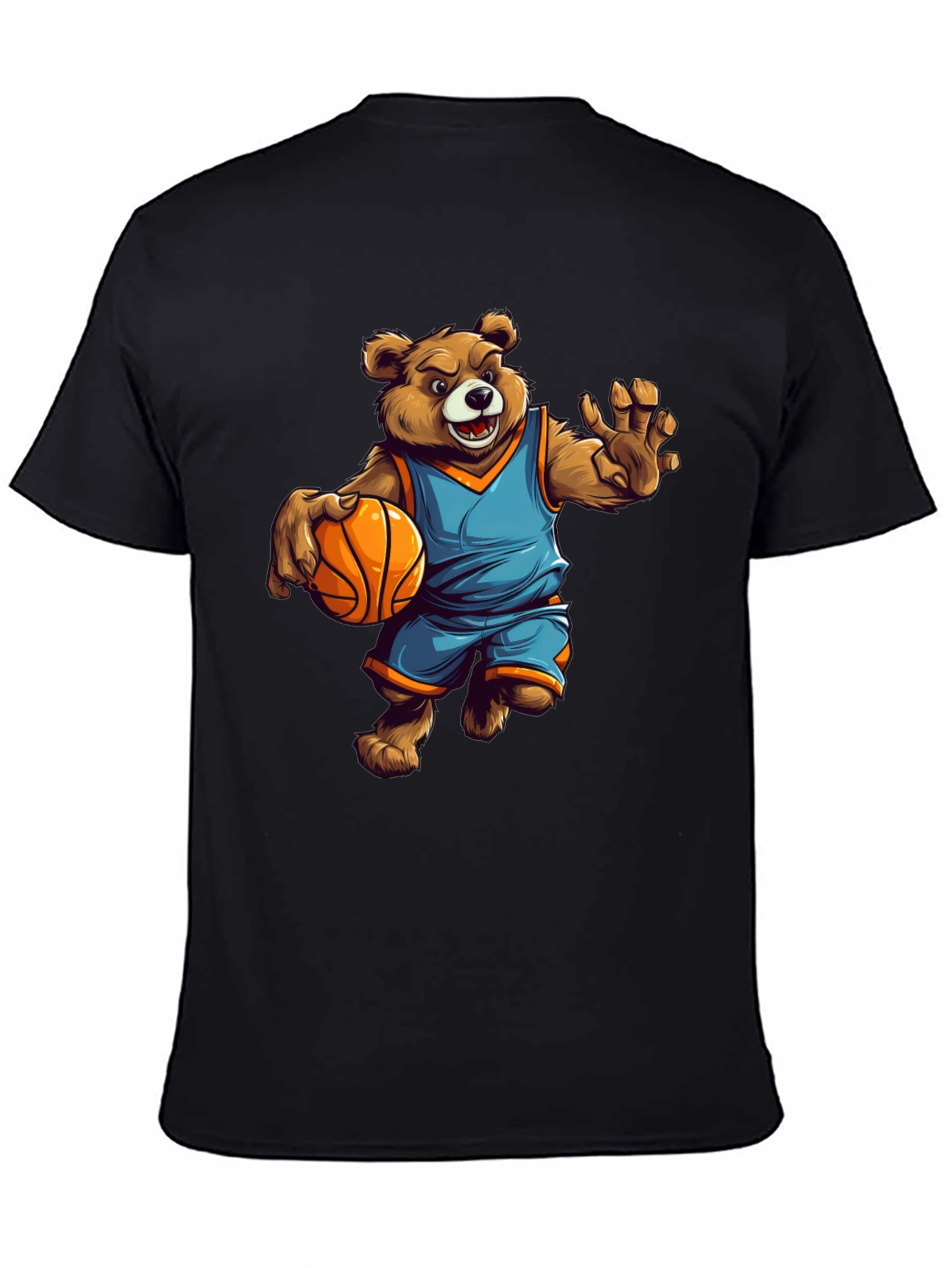 Bear Basketball Player Graphic Tee