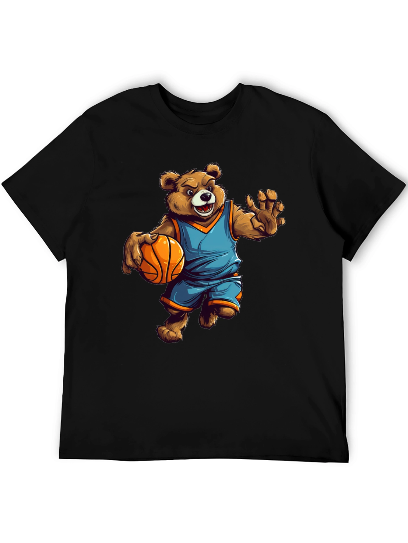 Bear Basketball Player Graphic Tee