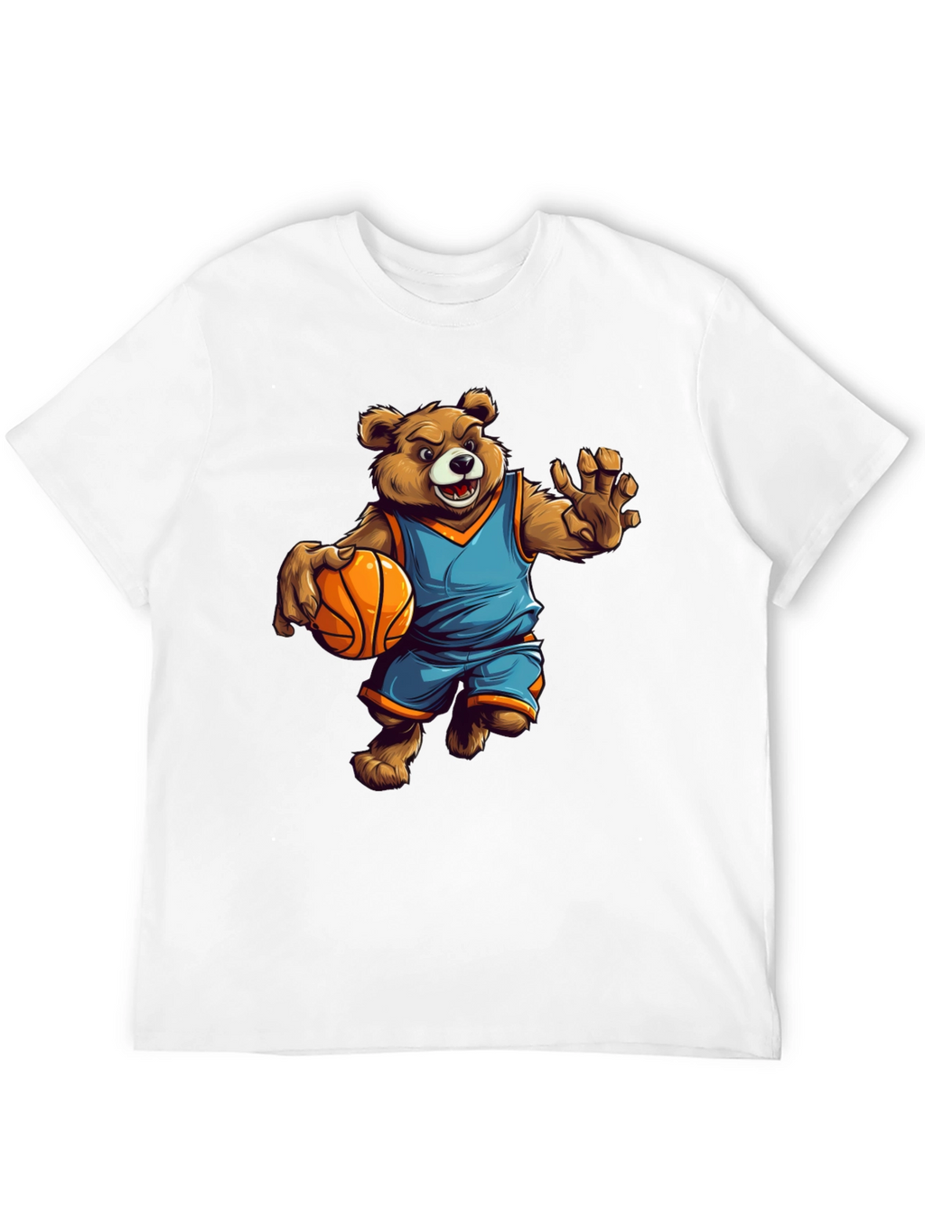 Bear Basketball Player Graphic Tee