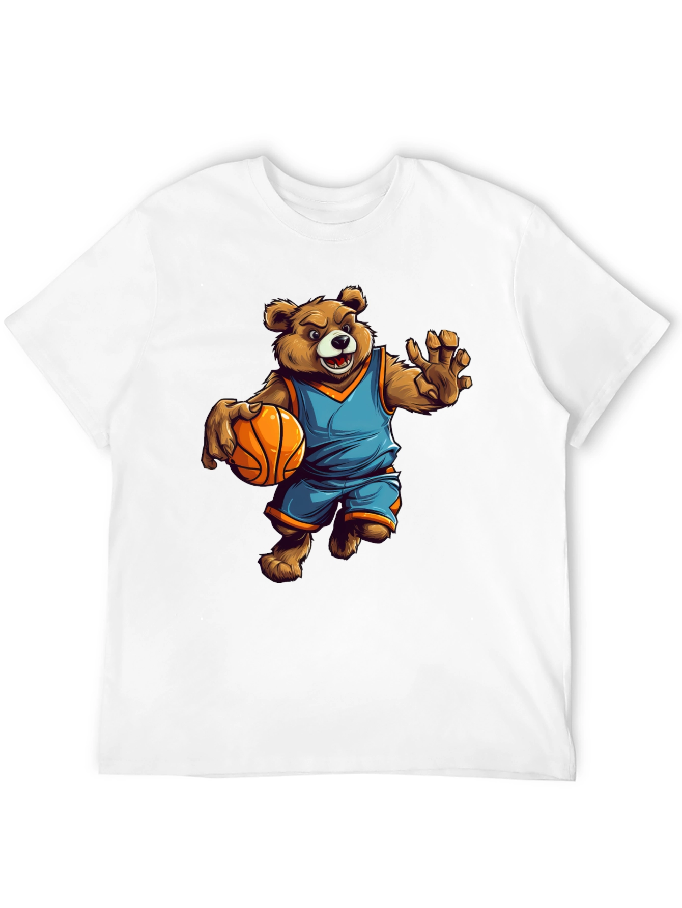 Bear Basketball Player Graphic Tee