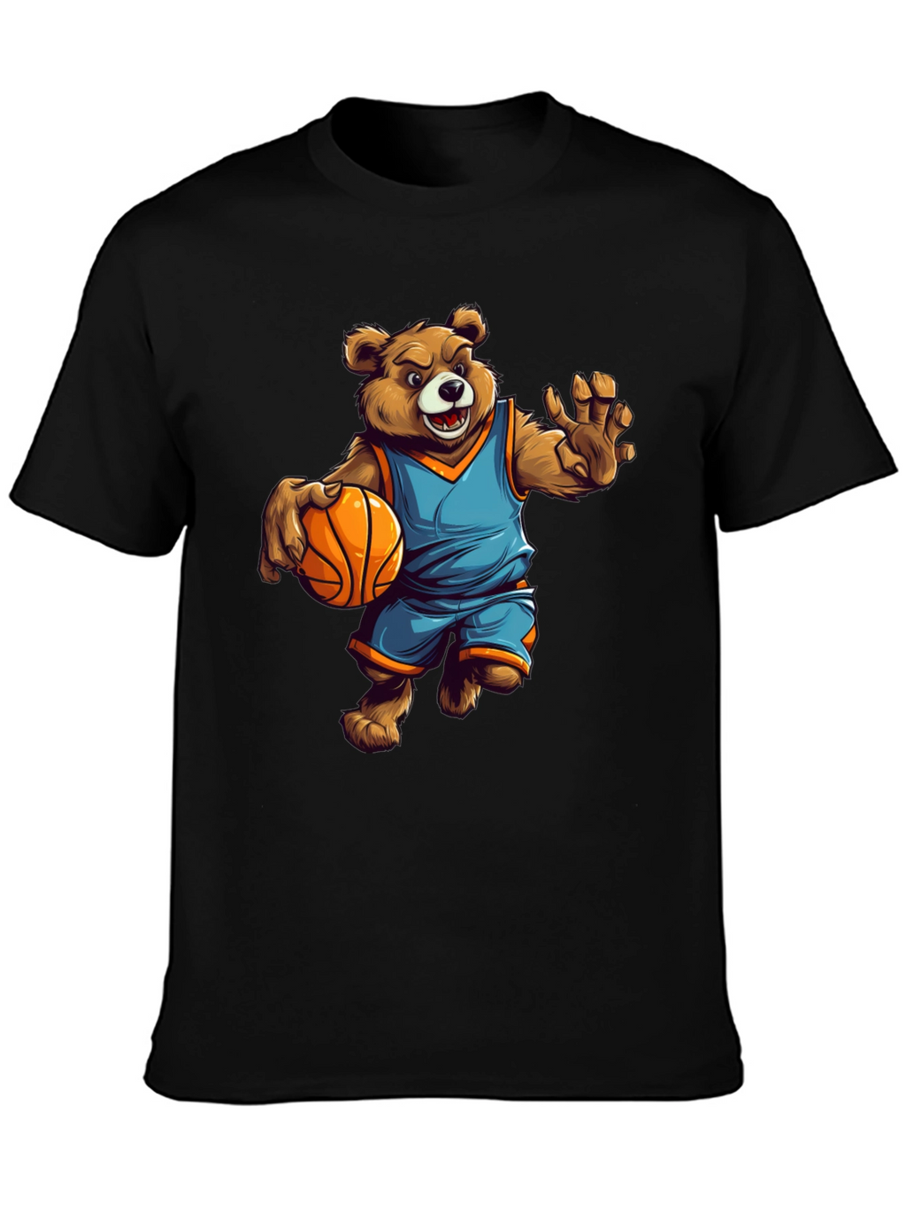 Bear Basketball Player Graphic Tee