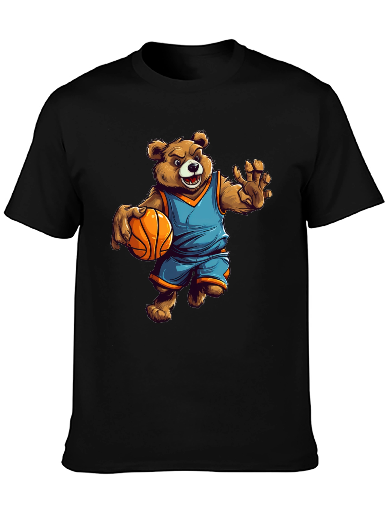 Bear Basketball Player Graphic Tee
