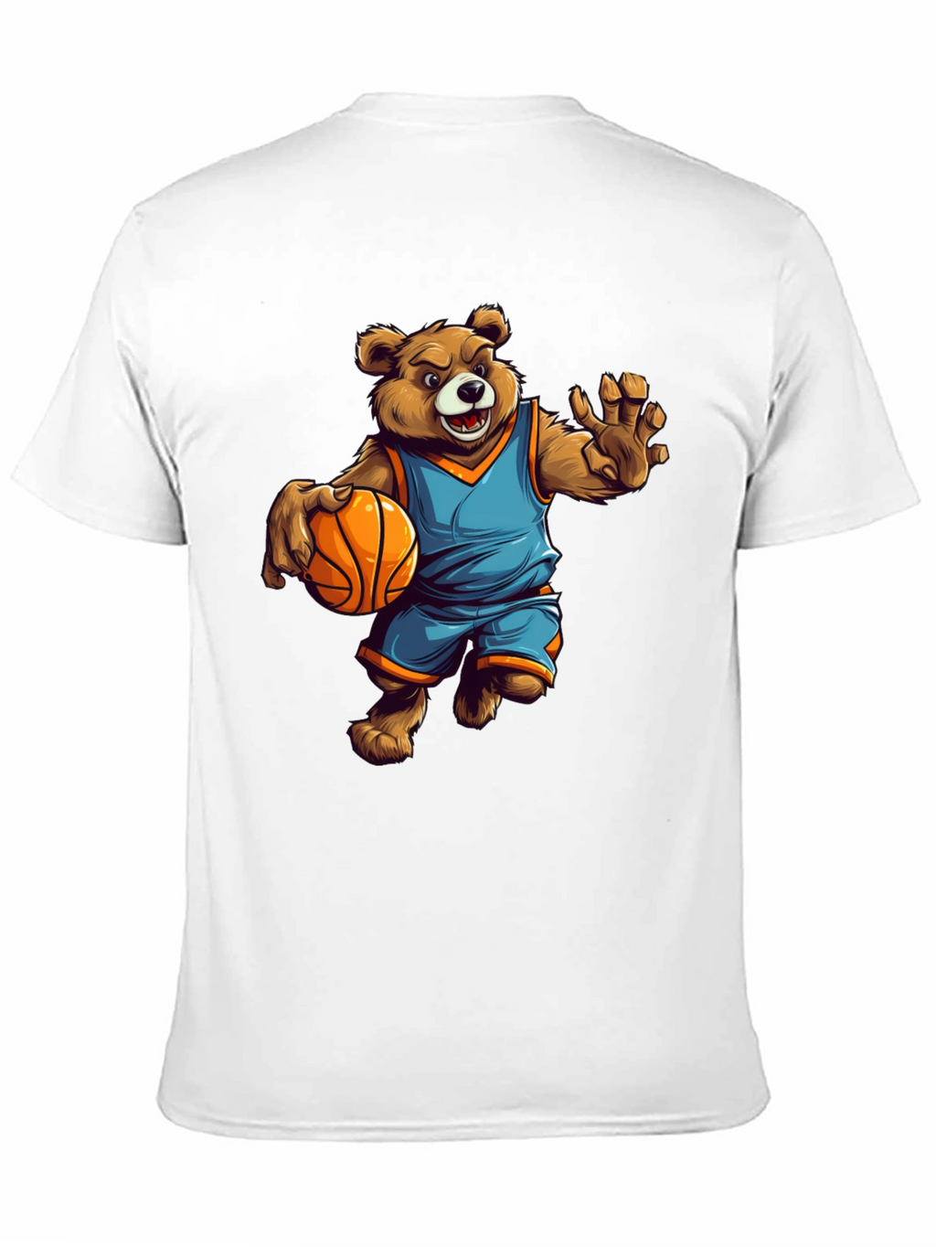 Bear Basketball Player Graphic Tee