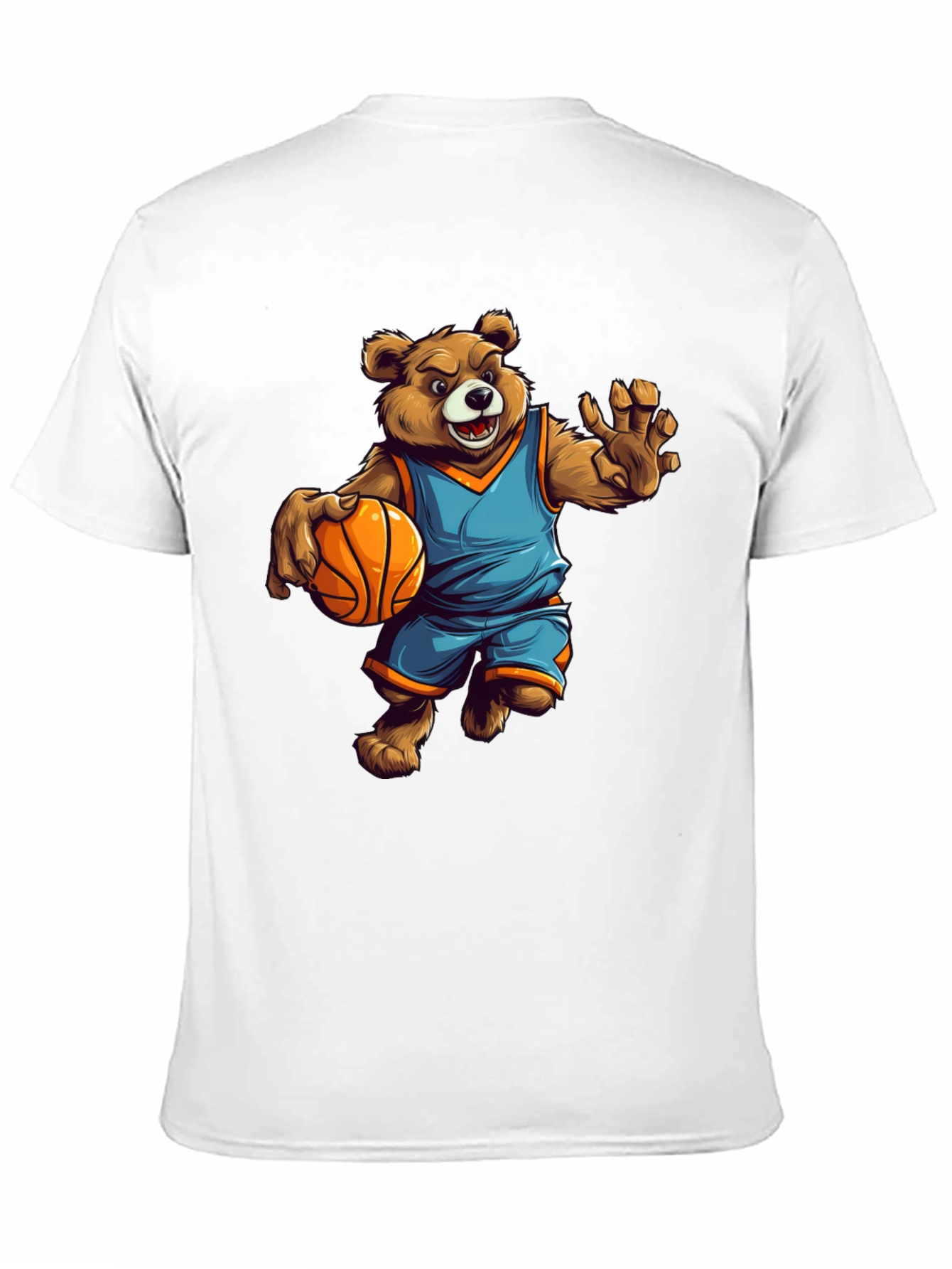 Bear Basketball Player Graphic Tee