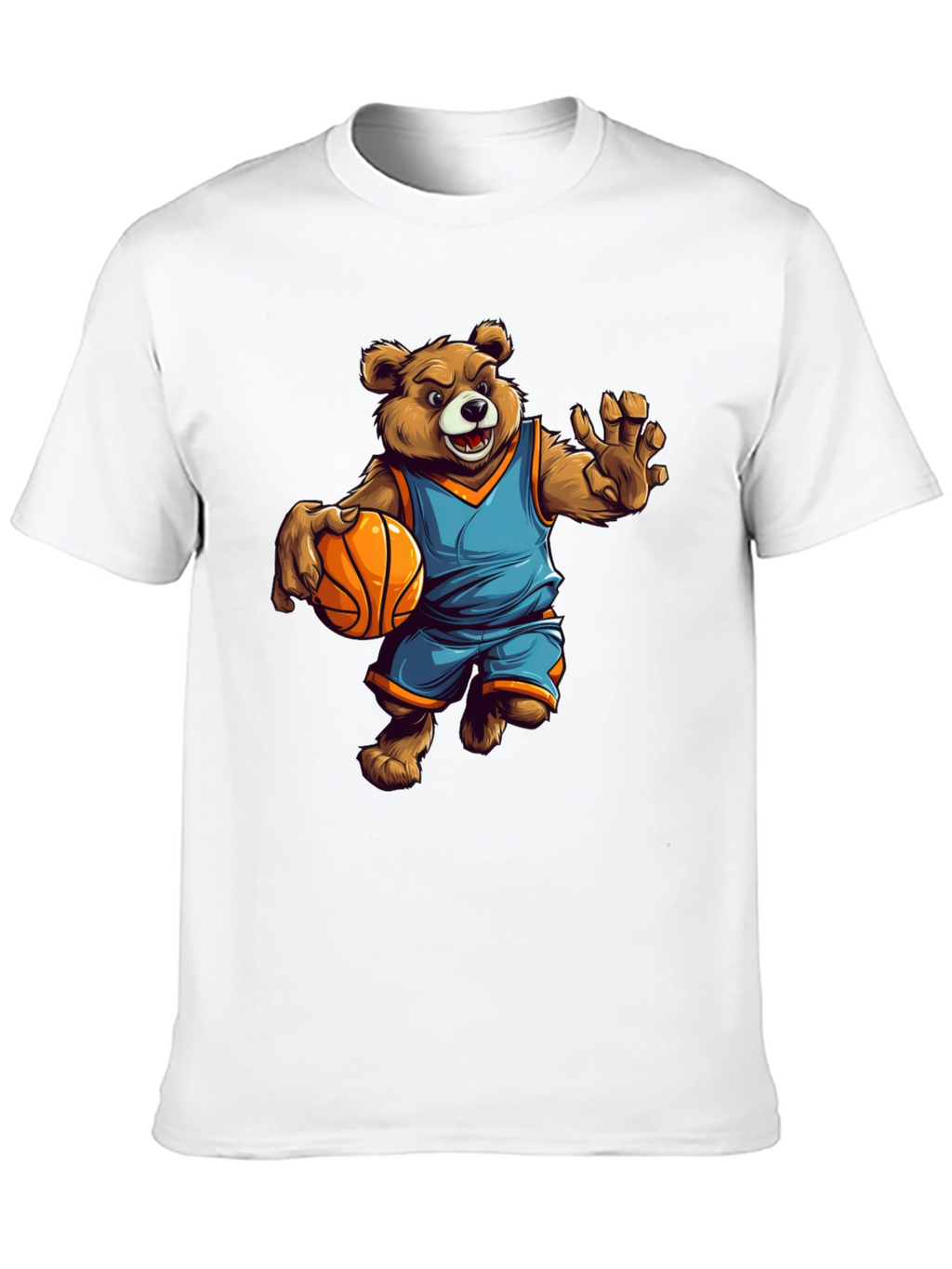 Bear Basketball Player Graphic Tee