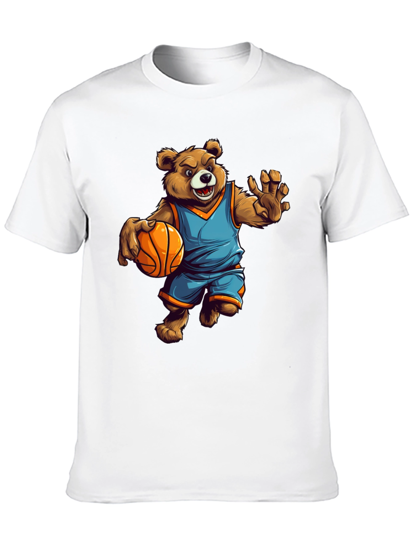 Bear Basketball Player Graphic Tee