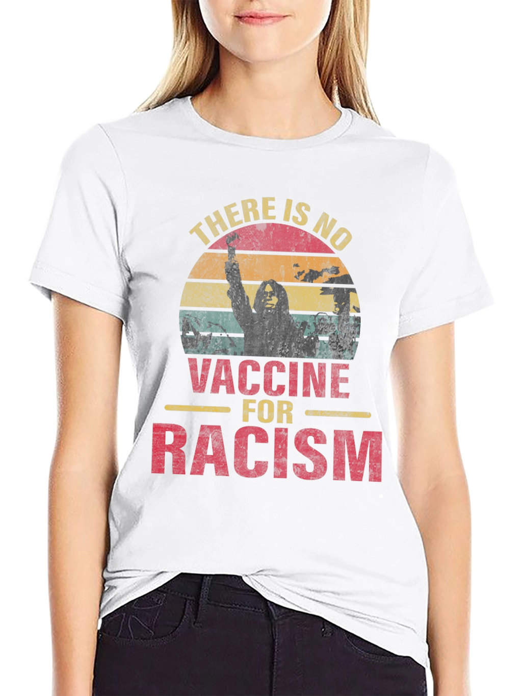 No Vaccine for Racism Graphic Tee