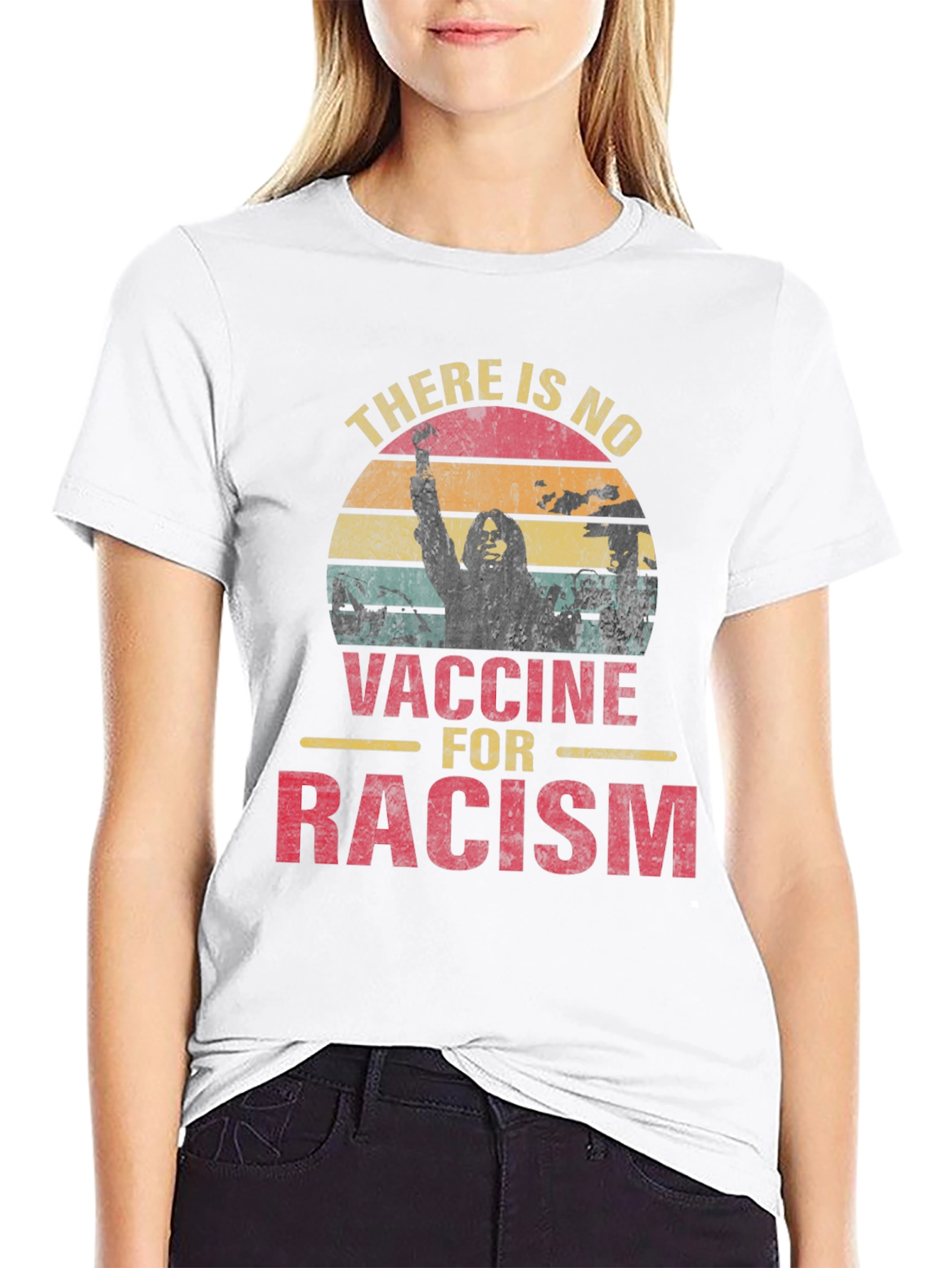 No Vaccine for Racism Graphic Tee