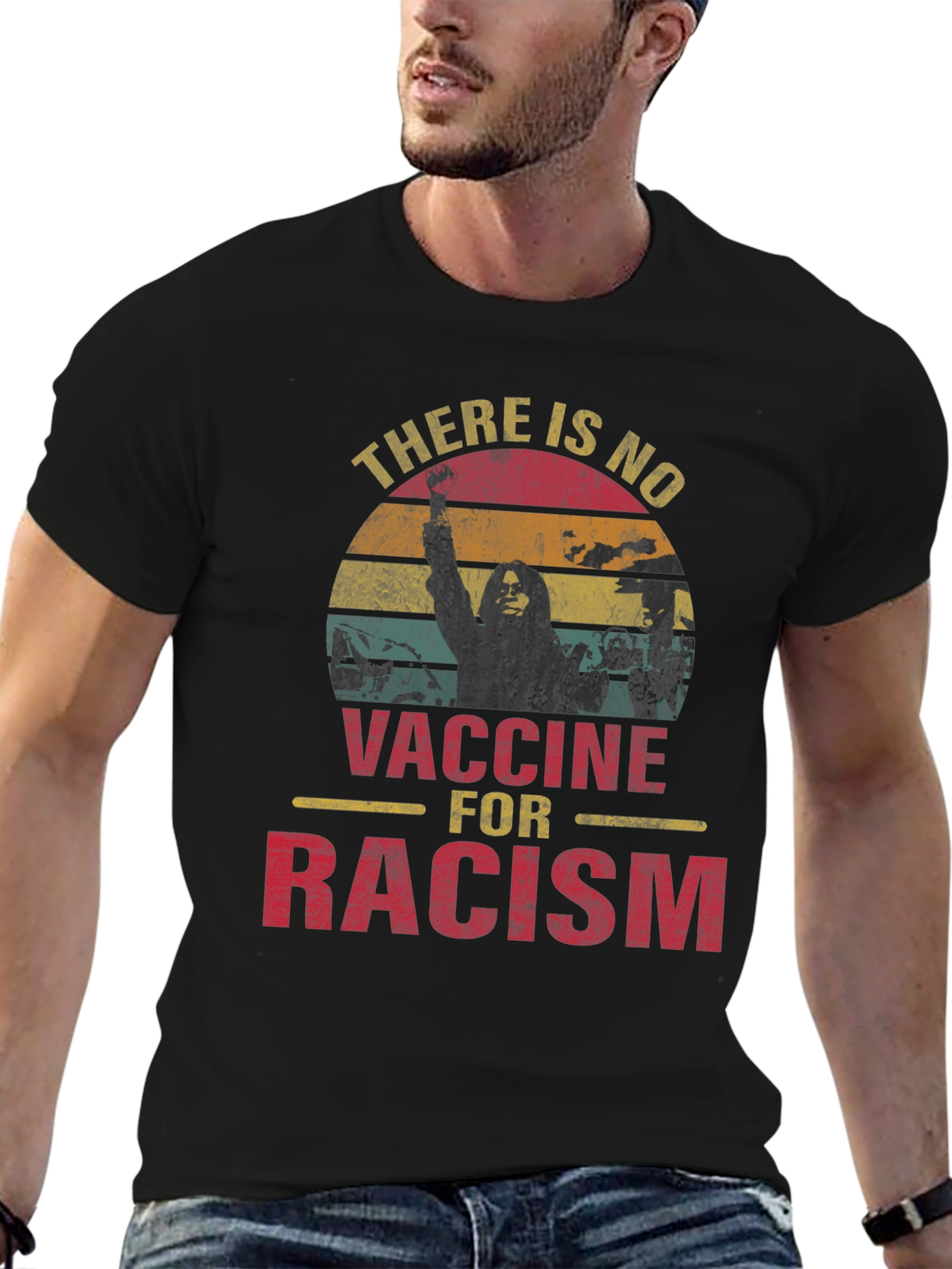 No Vaccine for Racism Graphic Tee