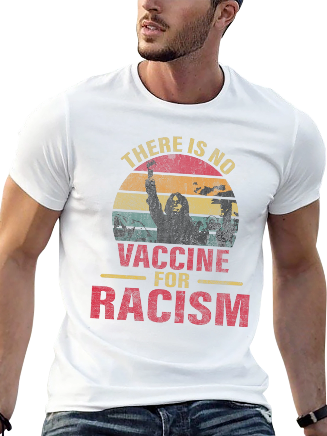 No Vaccine for Racism Graphic Tee