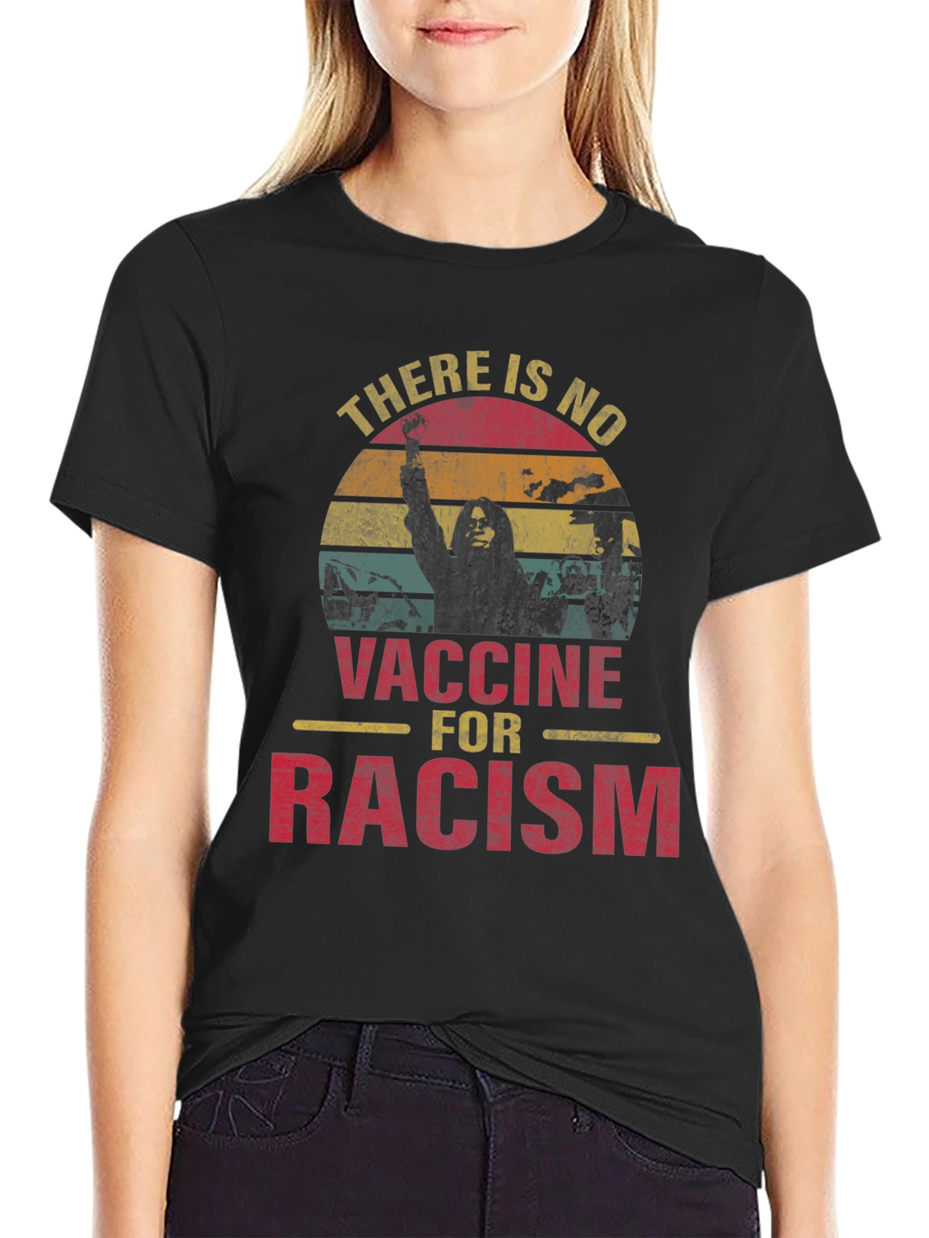 No Vaccine for Racism Graphic Tee