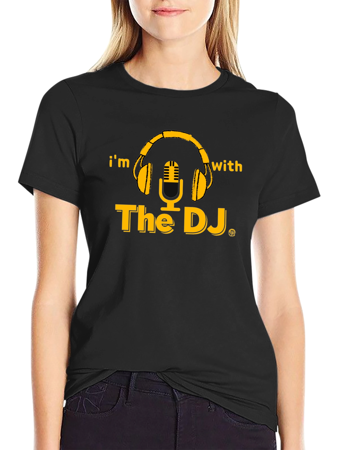 Im With The DJ Black Graphic T-Shirt