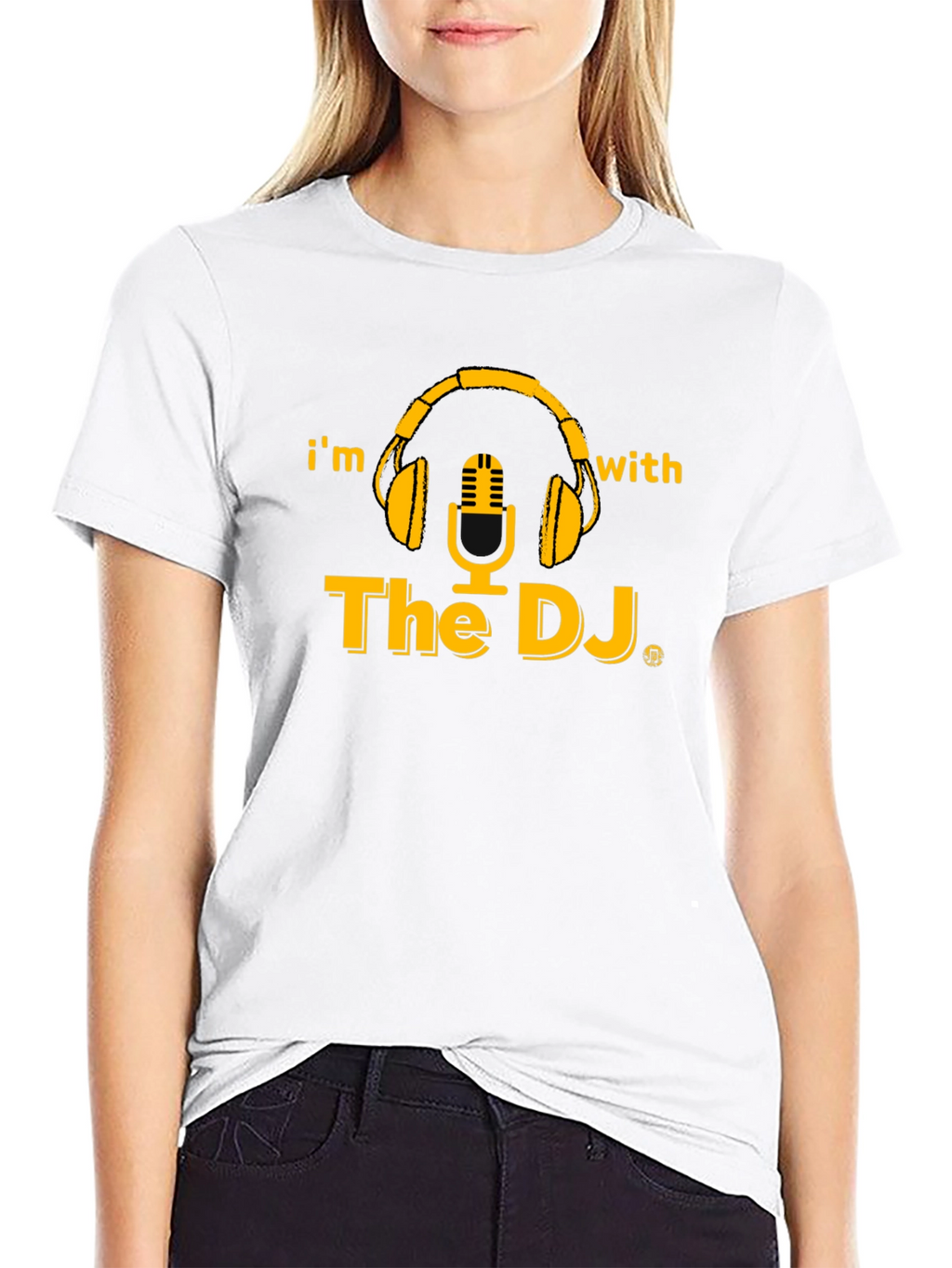 Im With The DJ Black Graphic T-Shirt