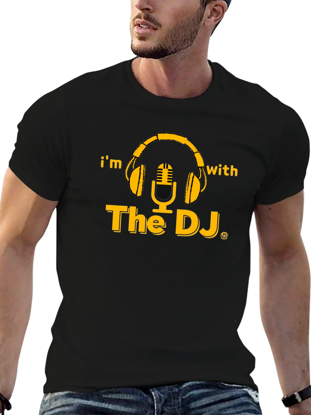 Im With The DJ Black Graphic T-Shirt