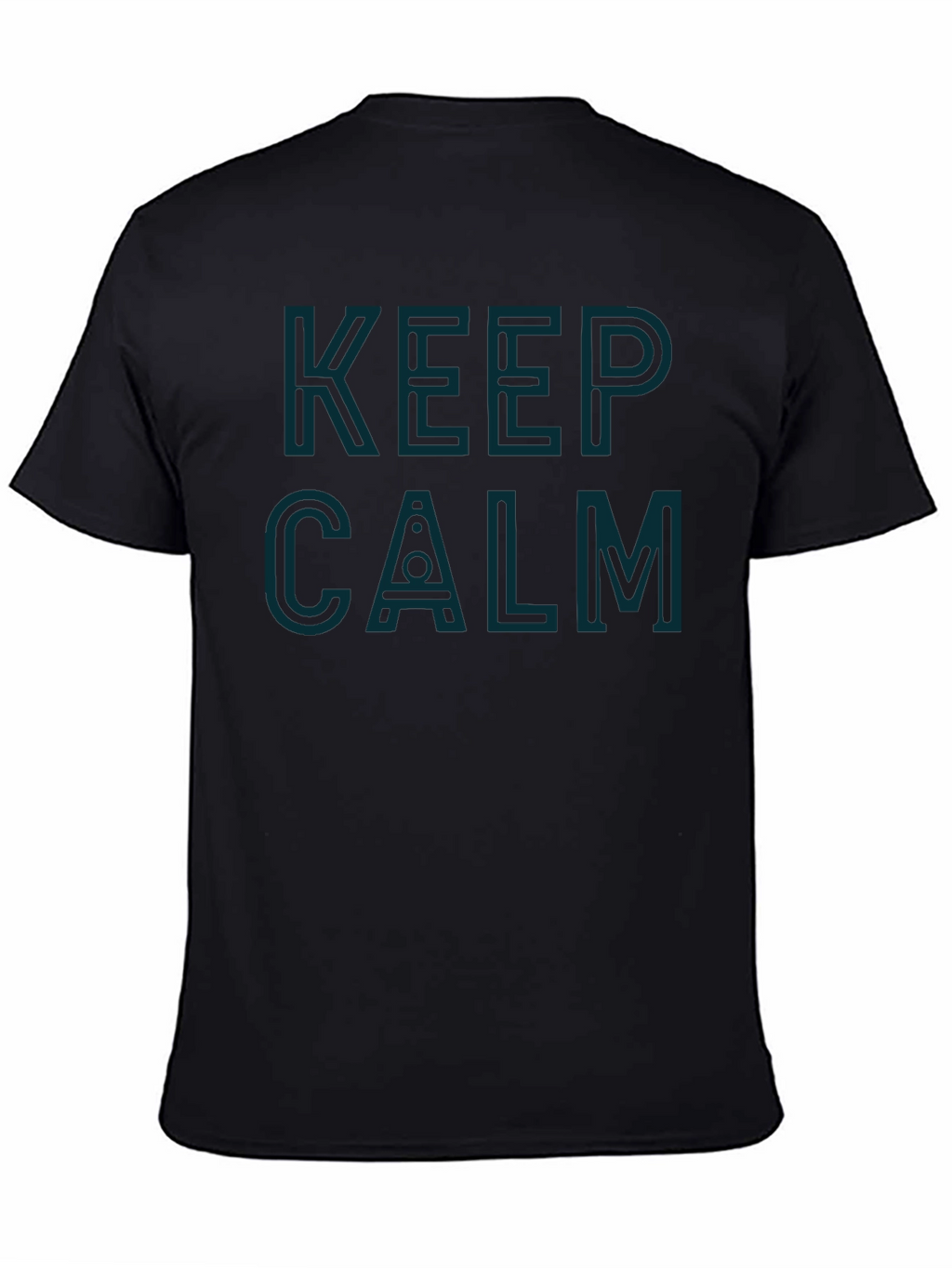Keep Calm Stylish Graphic Tee - Black