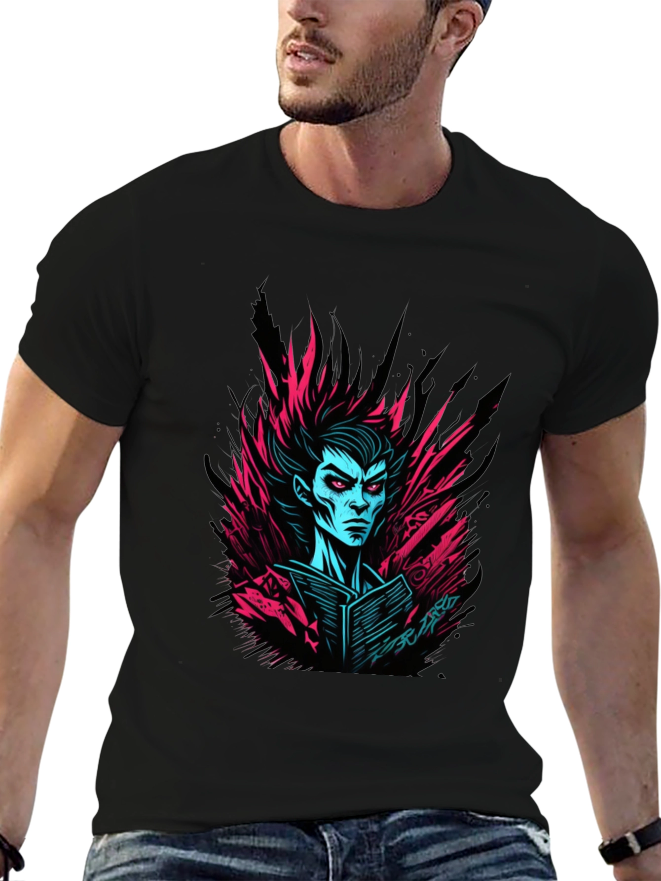 Cyberpunk Vampire Black Graphic Tee