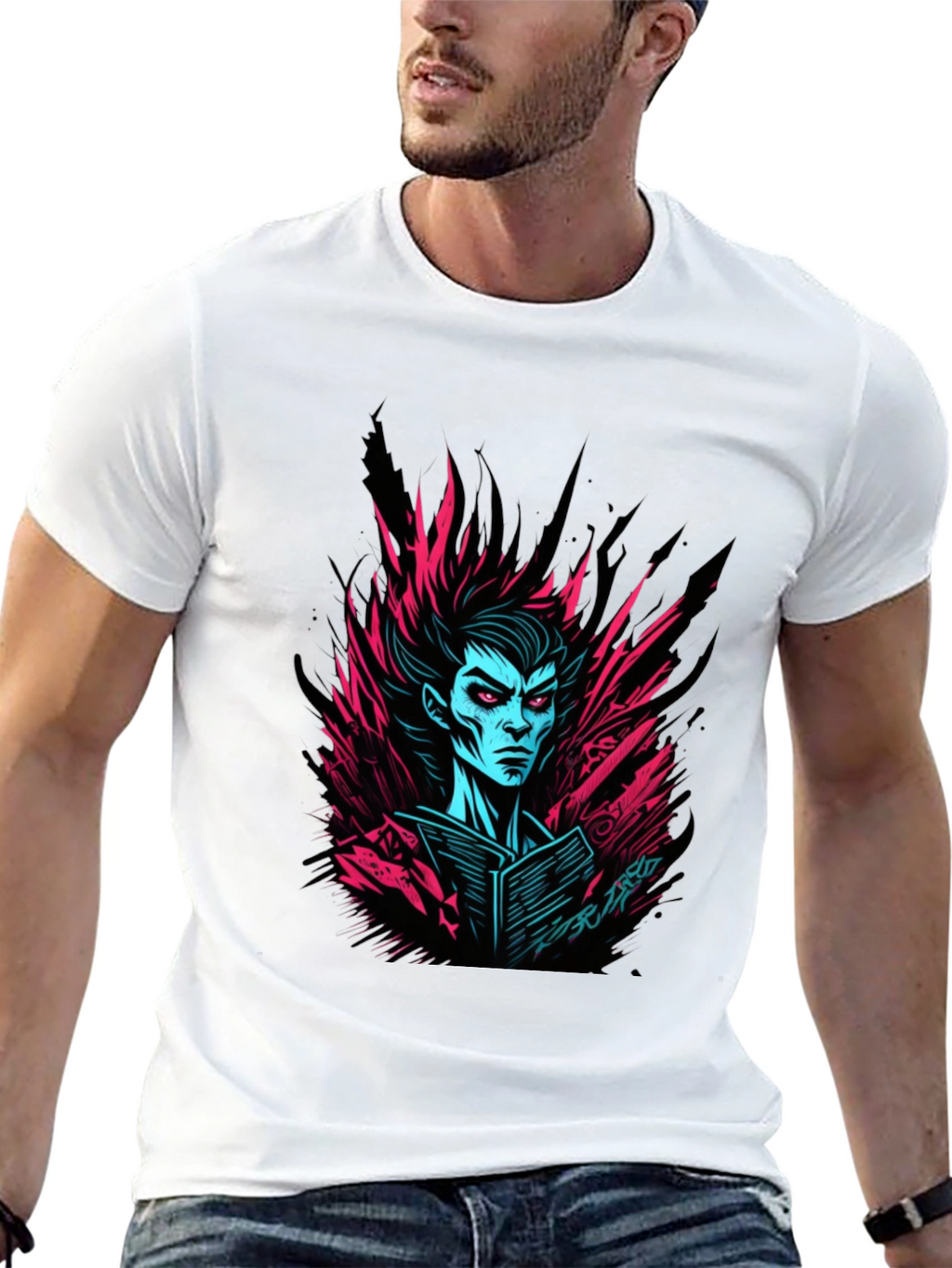Cyberpunk Vampire Black Graphic Tee