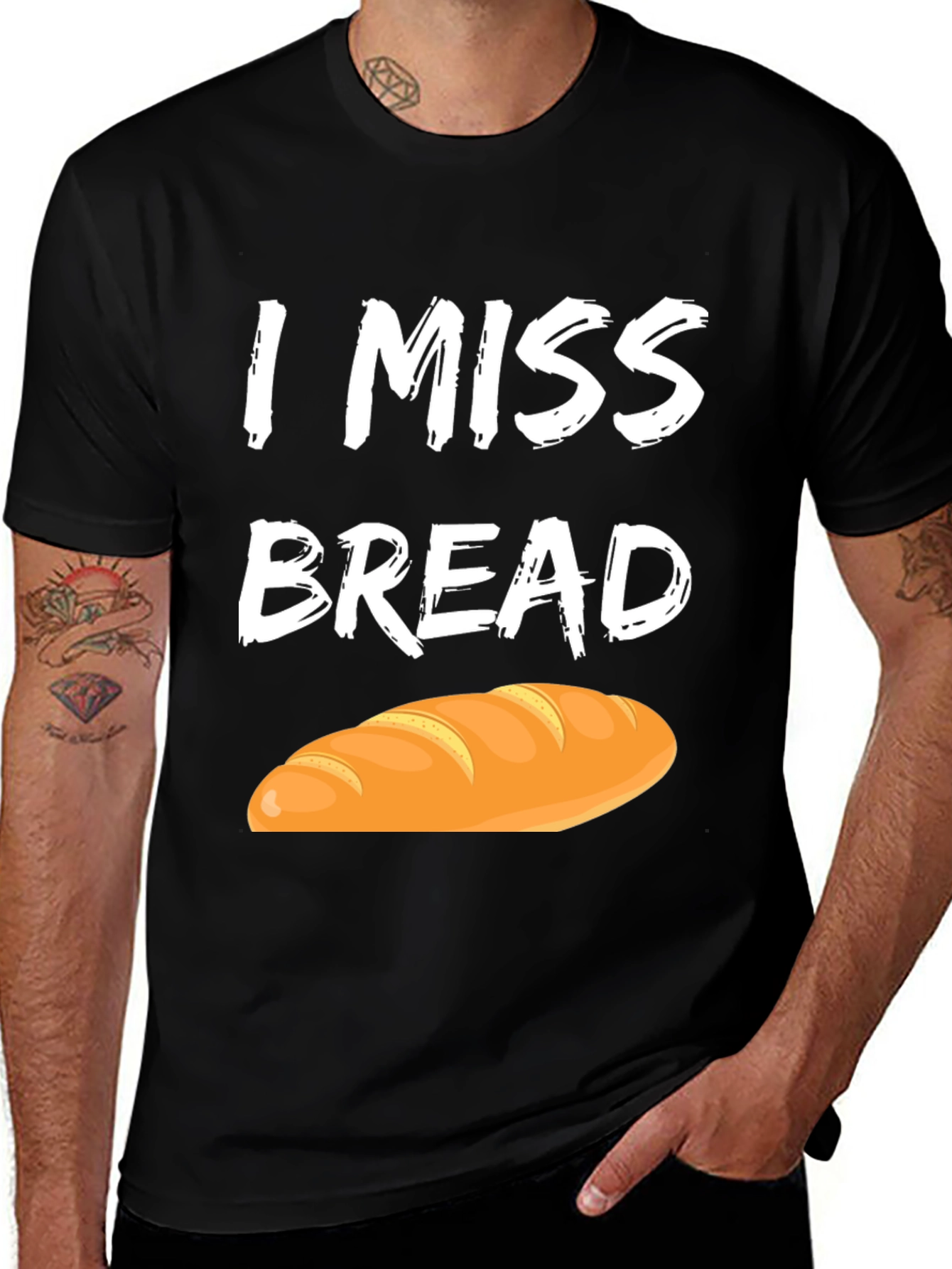 I Miss Bread T-Shirt - Funny Foodie Tee