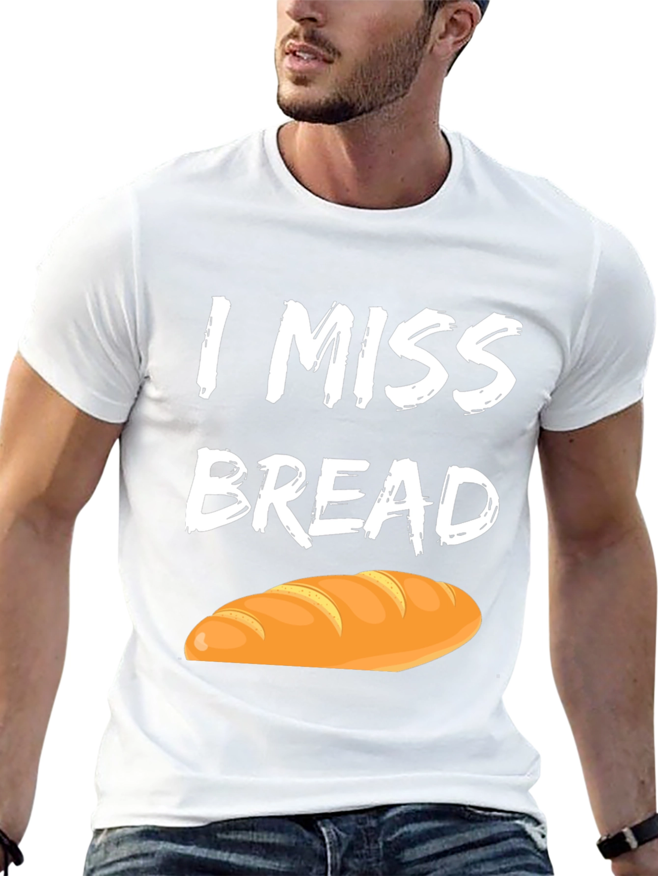 I Miss Bread T-Shirt - Funny Foodie Tee