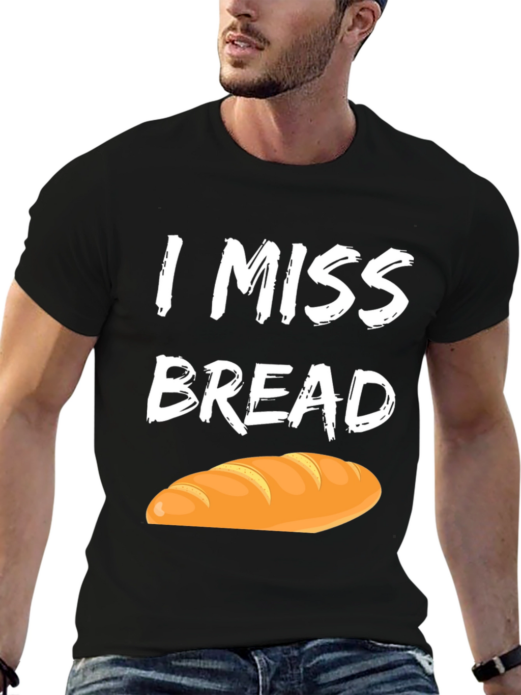 I Miss Bread T-Shirt - Funny Foodie Tee