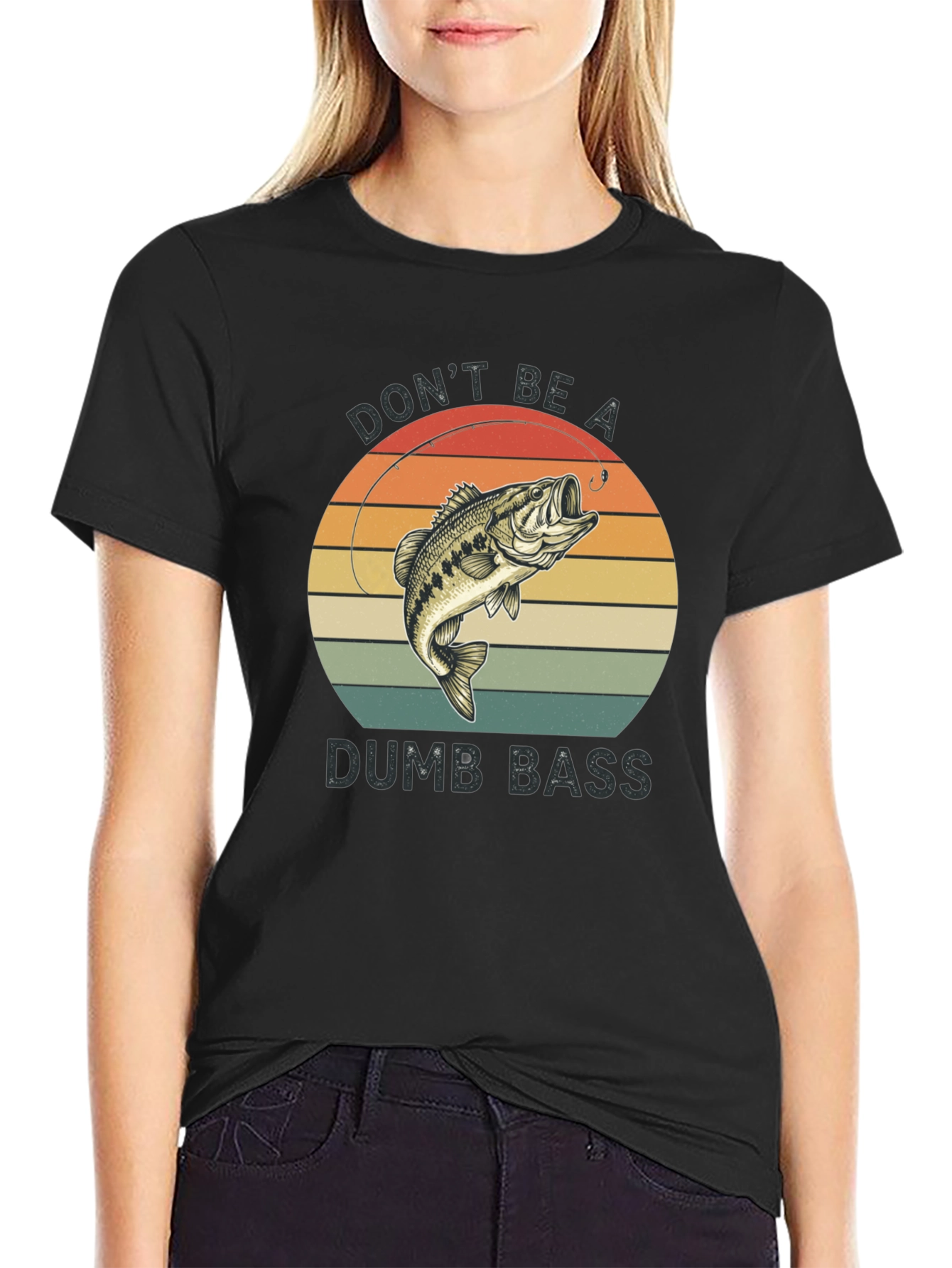 Dont Be A Dumb Bass T-Shirt - Fishing Graphic Tee
