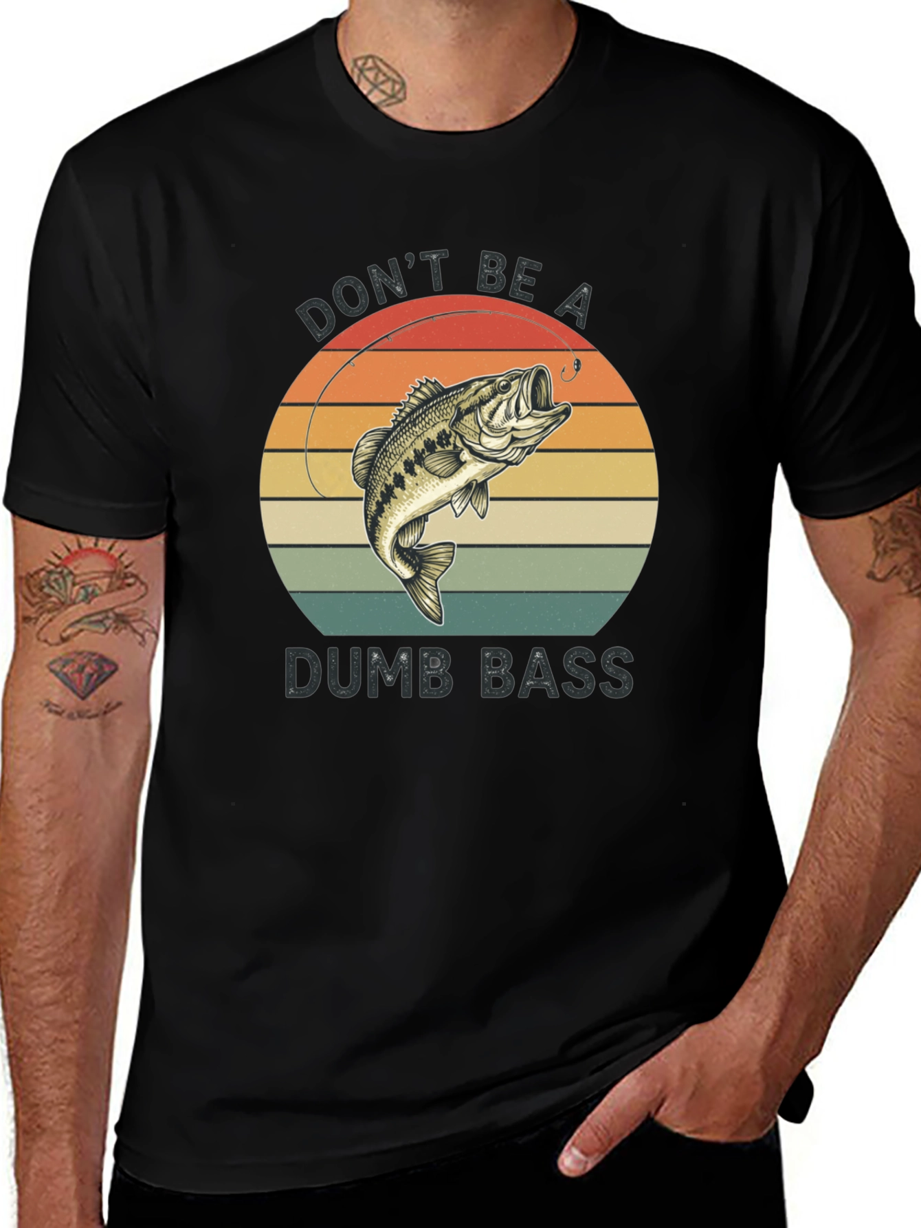 Dont Be A Dumb Bass T-Shirt - Fishing Graphic Tee