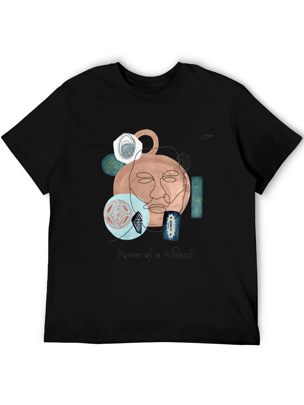 Wizard Art Graphic T-Shirt - Unique Abstract Design