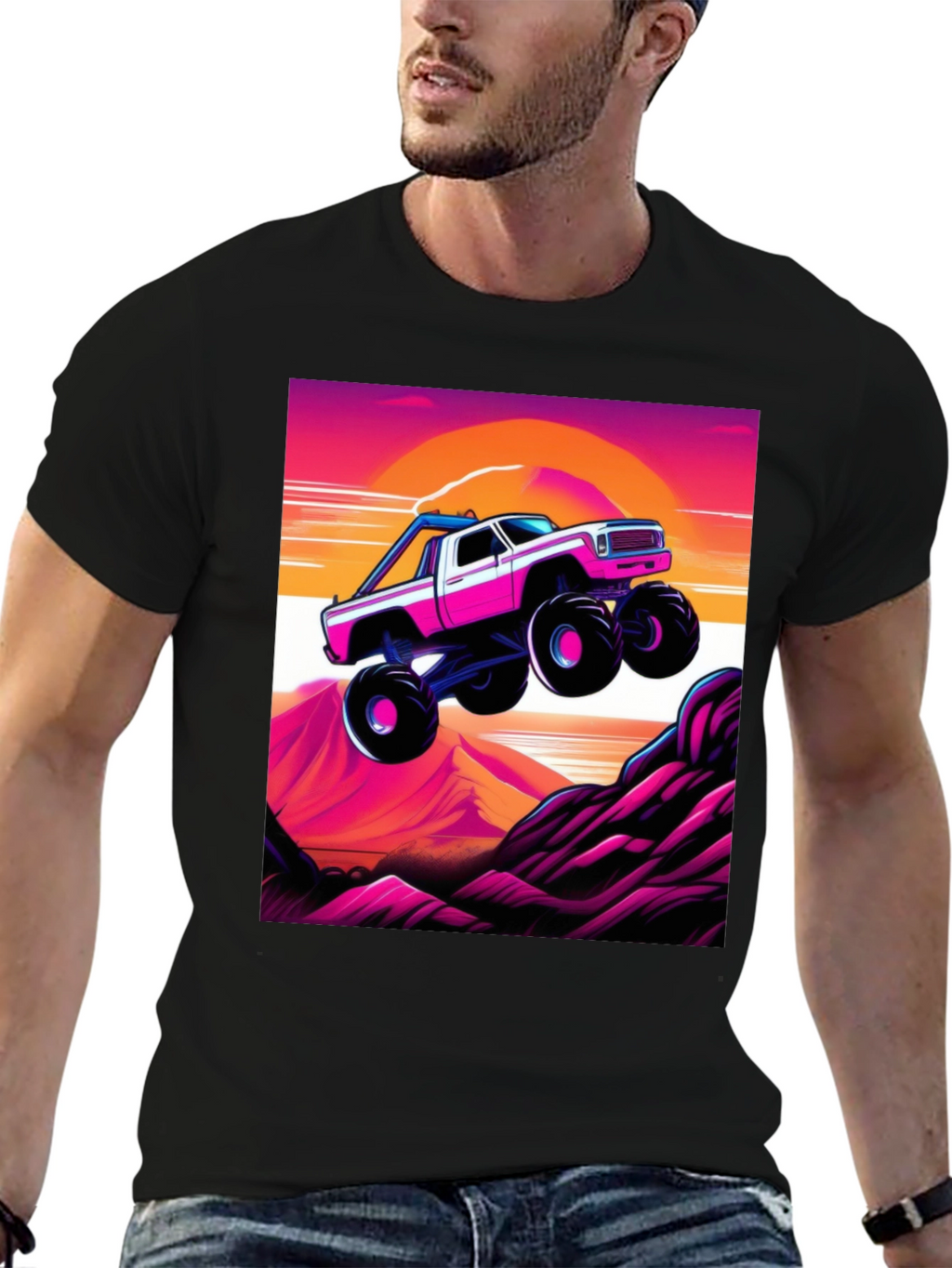 Retro Monster Truck Graphic Tee