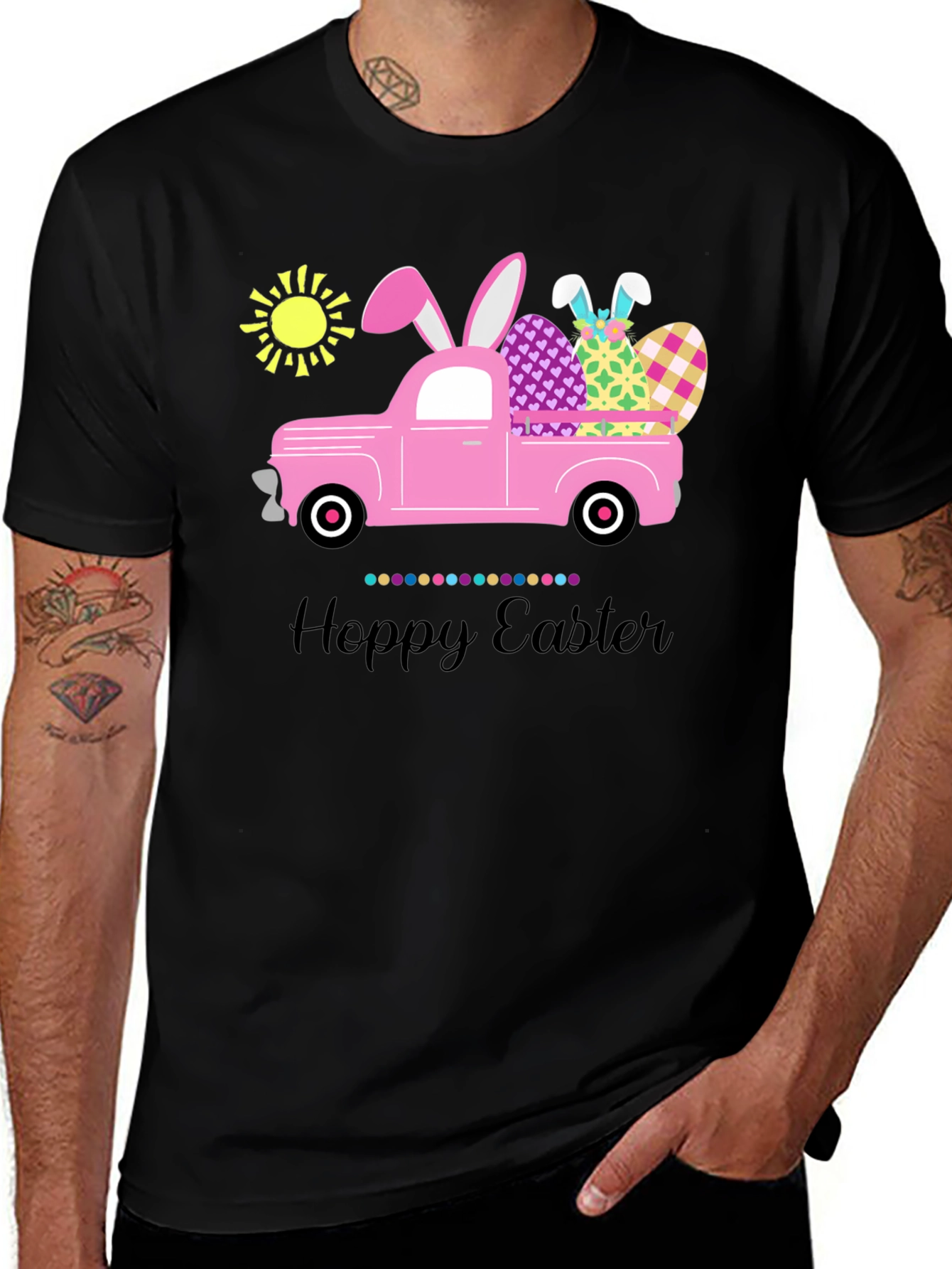 Hoppy Easter Truck T-Shirt - Fun Easter Tee