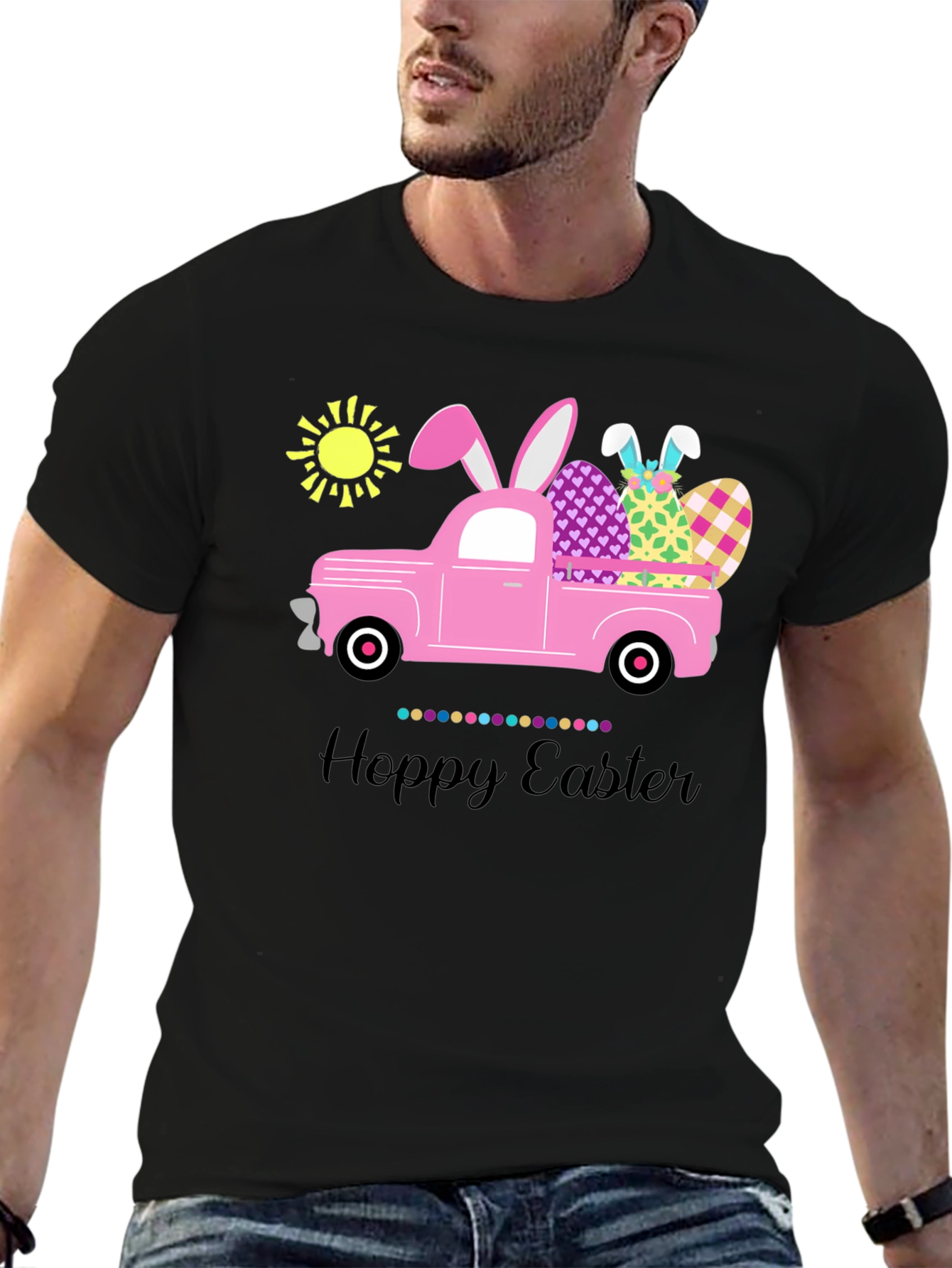 Hoppy Easter Truck T-Shirt - Fun Easter Tee
