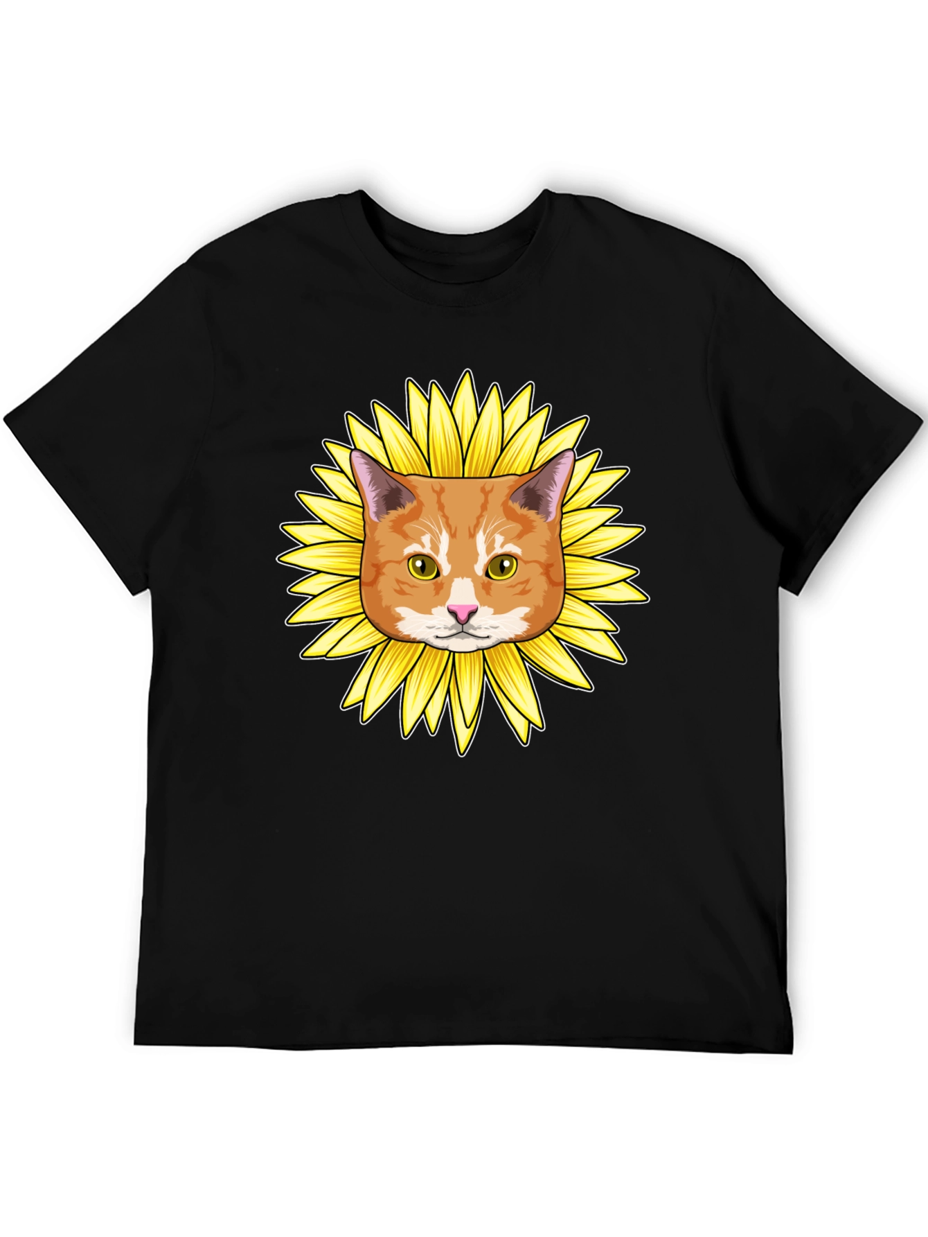 Sunflower Cat Graphic Tee