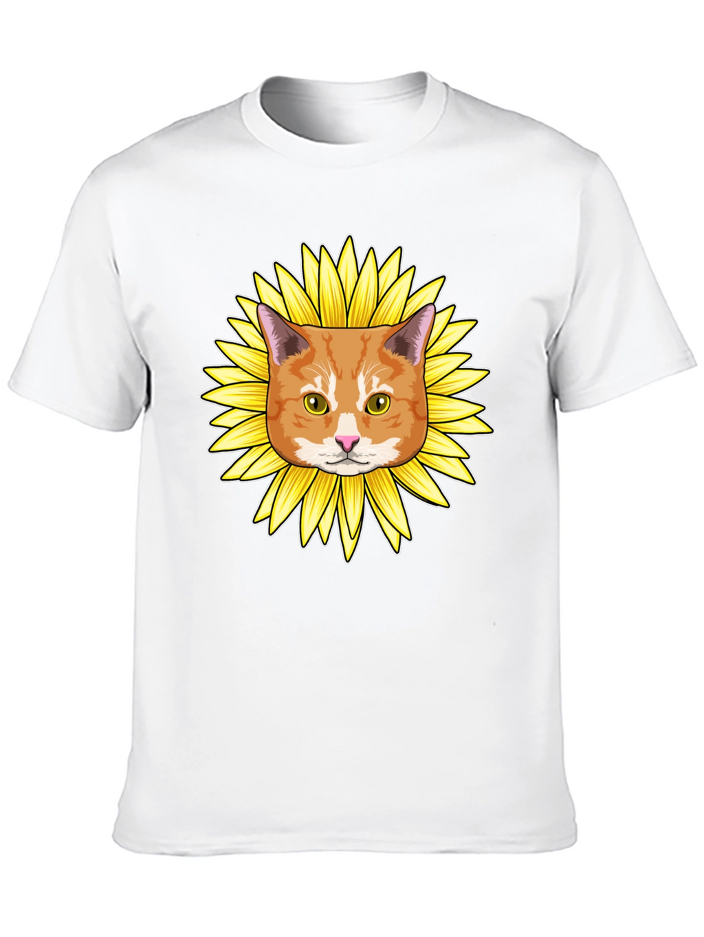 Sunflower Cat Graphic Tee