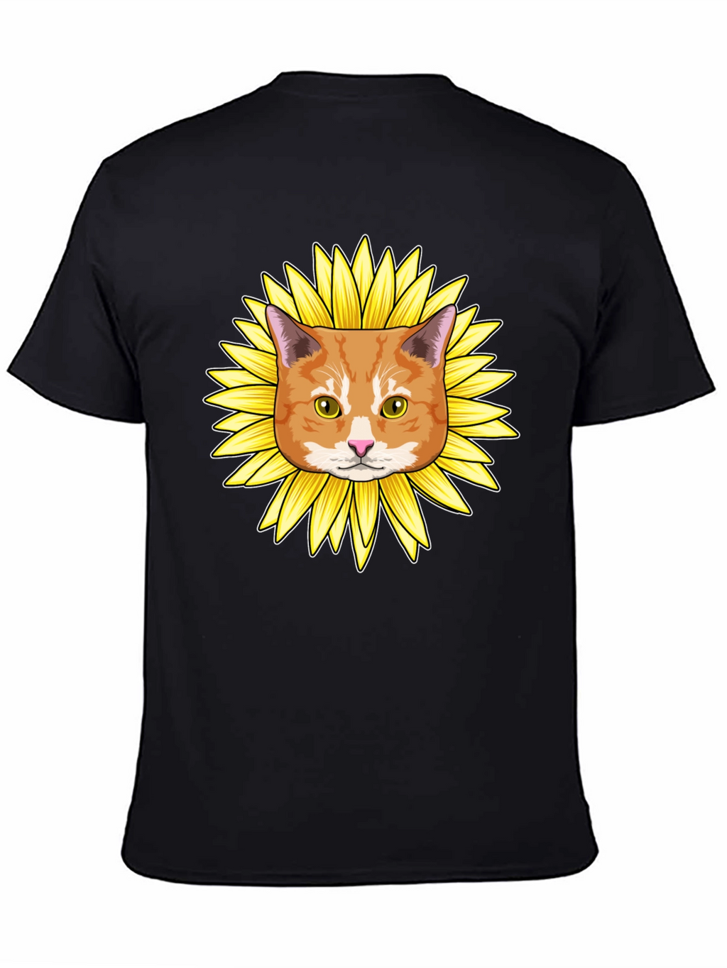 Sunflower Cat Graphic Tee