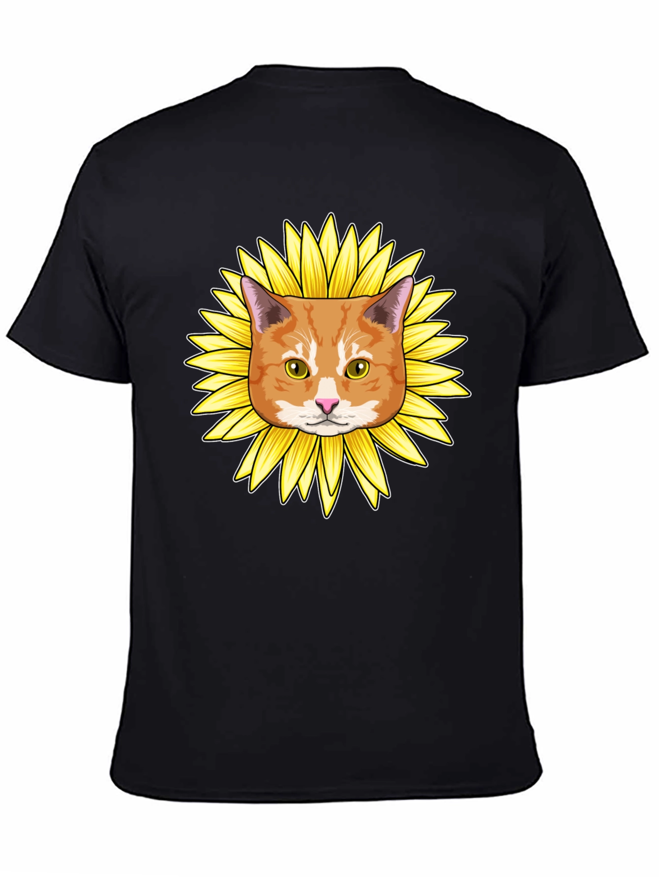 Sunflower Cat Graphic Tee