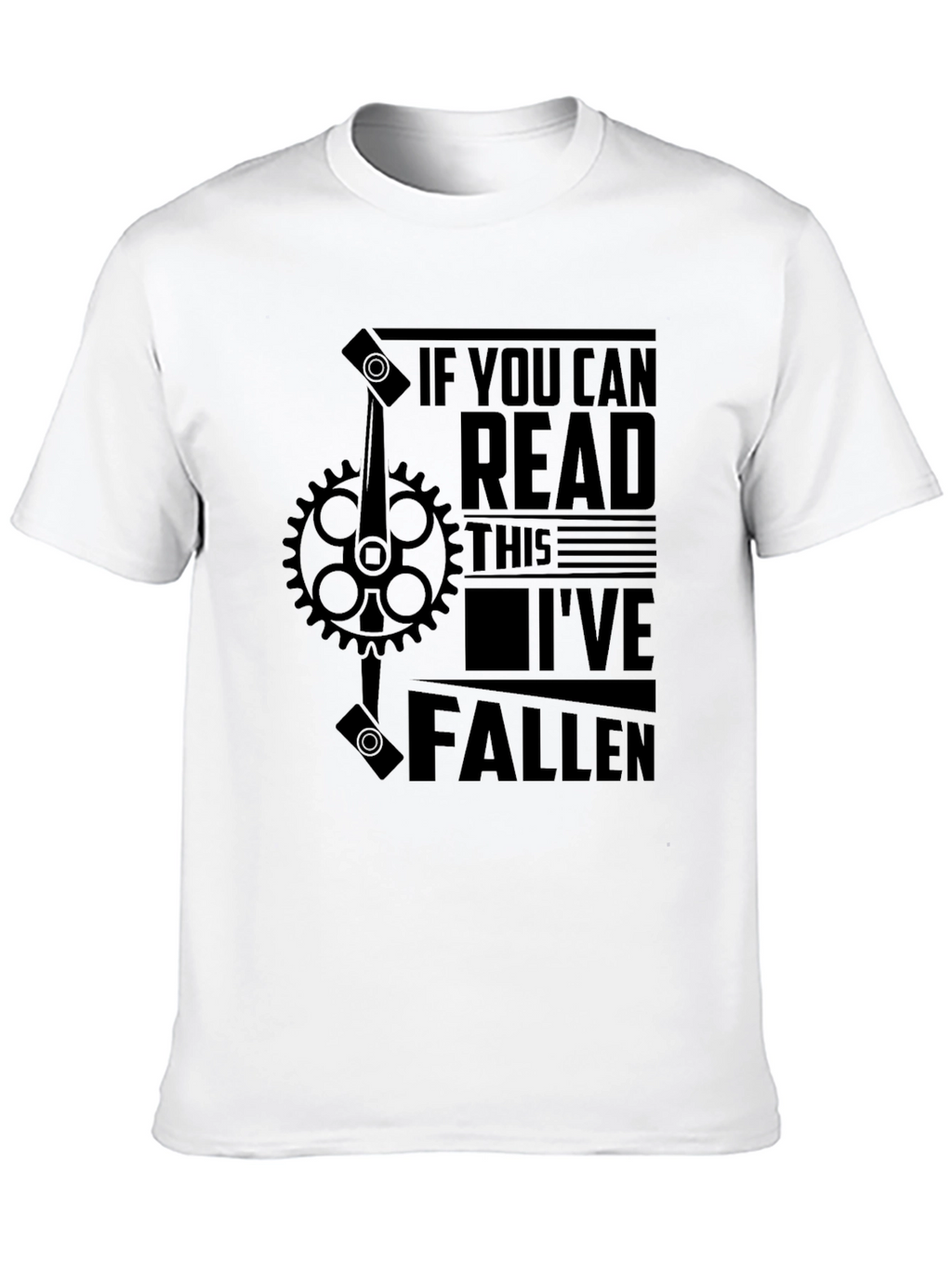 Funny Bike Fall T-Shirt - Read This Ive Fallen!