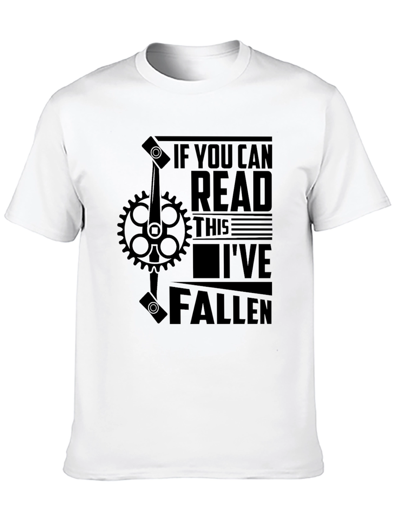 Funny Bike Fall T-Shirt - Read This Ive Fallen!