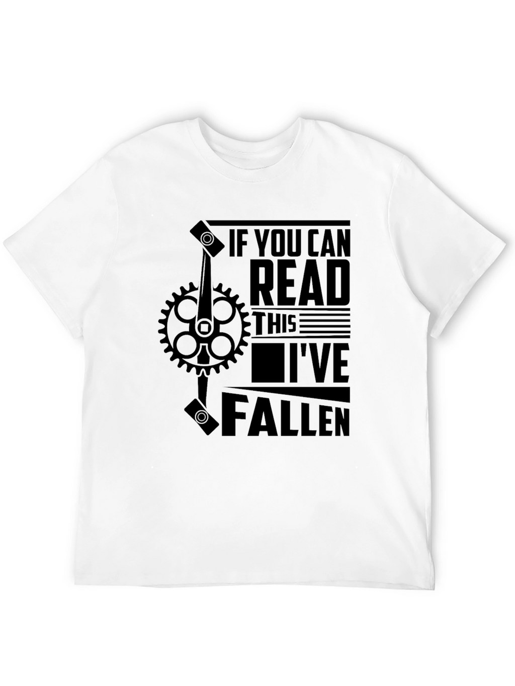 Funny Bike Fall T-Shirt - Read This Ive Fallen!