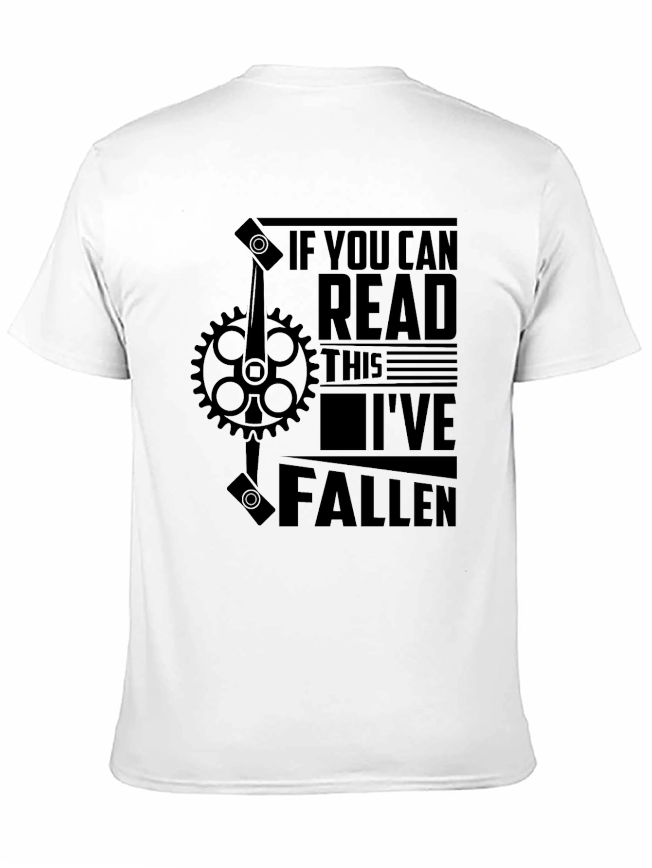 Funny Bike Fall T-Shirt - Read This Ive Fallen!