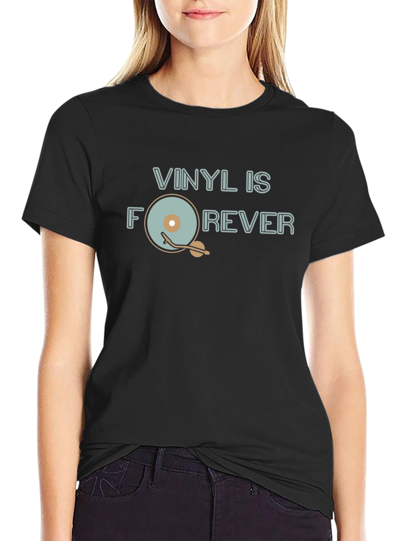 Vinyl is Forever Graphic Tee - Music Lover Shirt