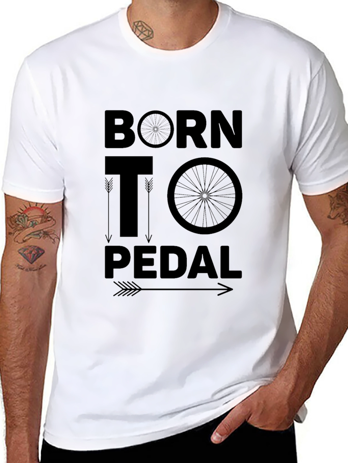 Born to Pedal T-Shirt Bicycle Design