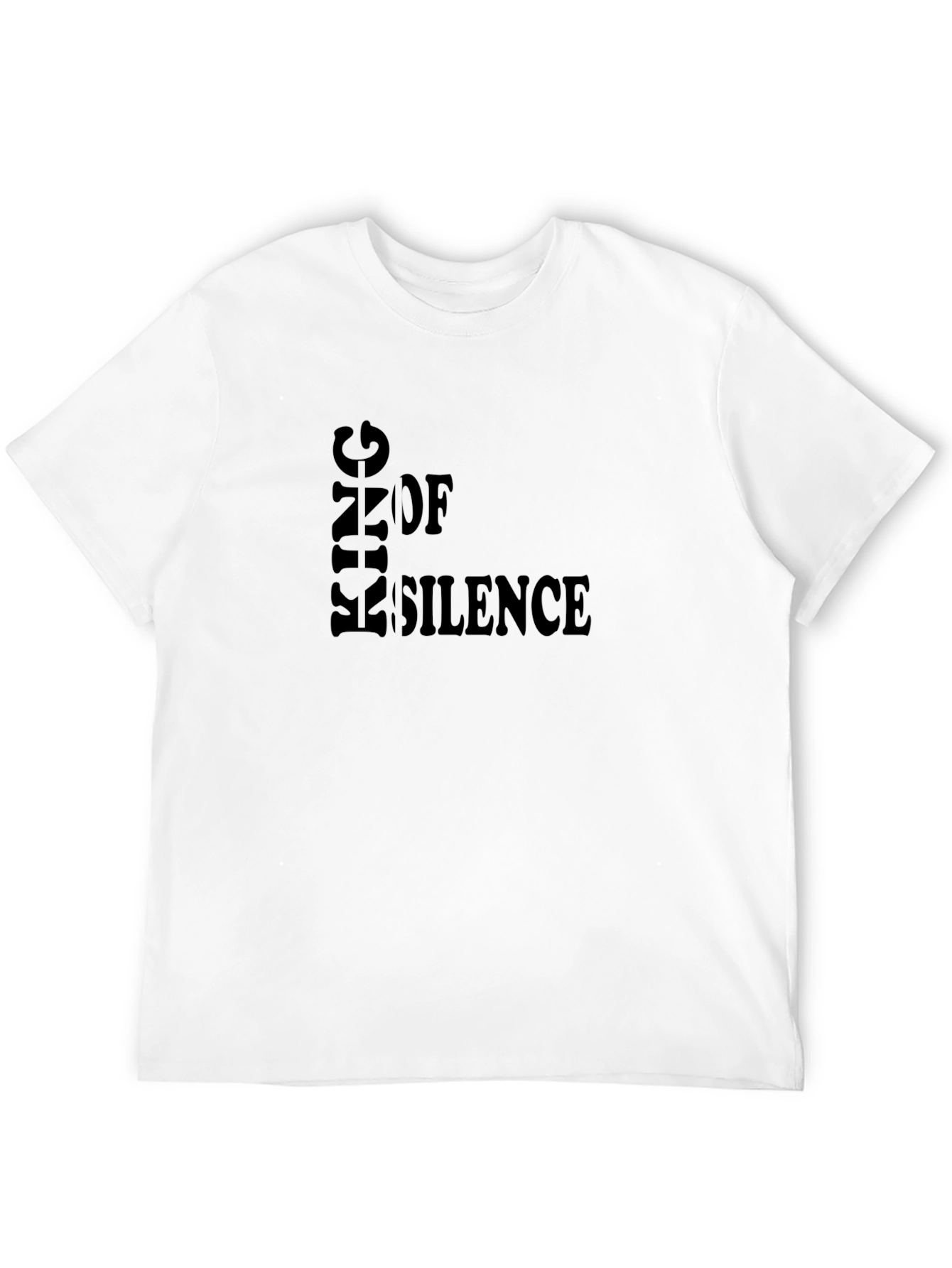 King of Silence Black T-Shirt - Bold Graphic Tee