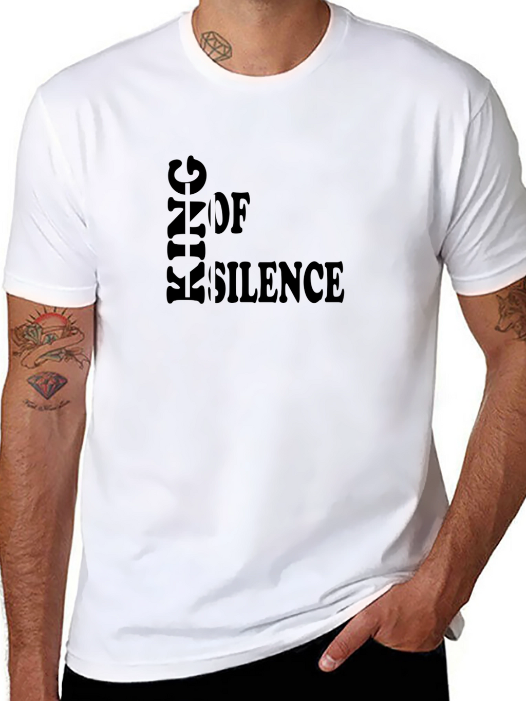 King of Silence Black T-Shirt - Bold Graphic Tee