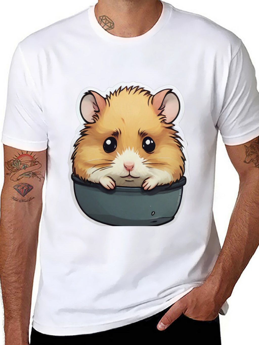 Hamster in Pot T-Shirt - Cute Pet Graphic Tee