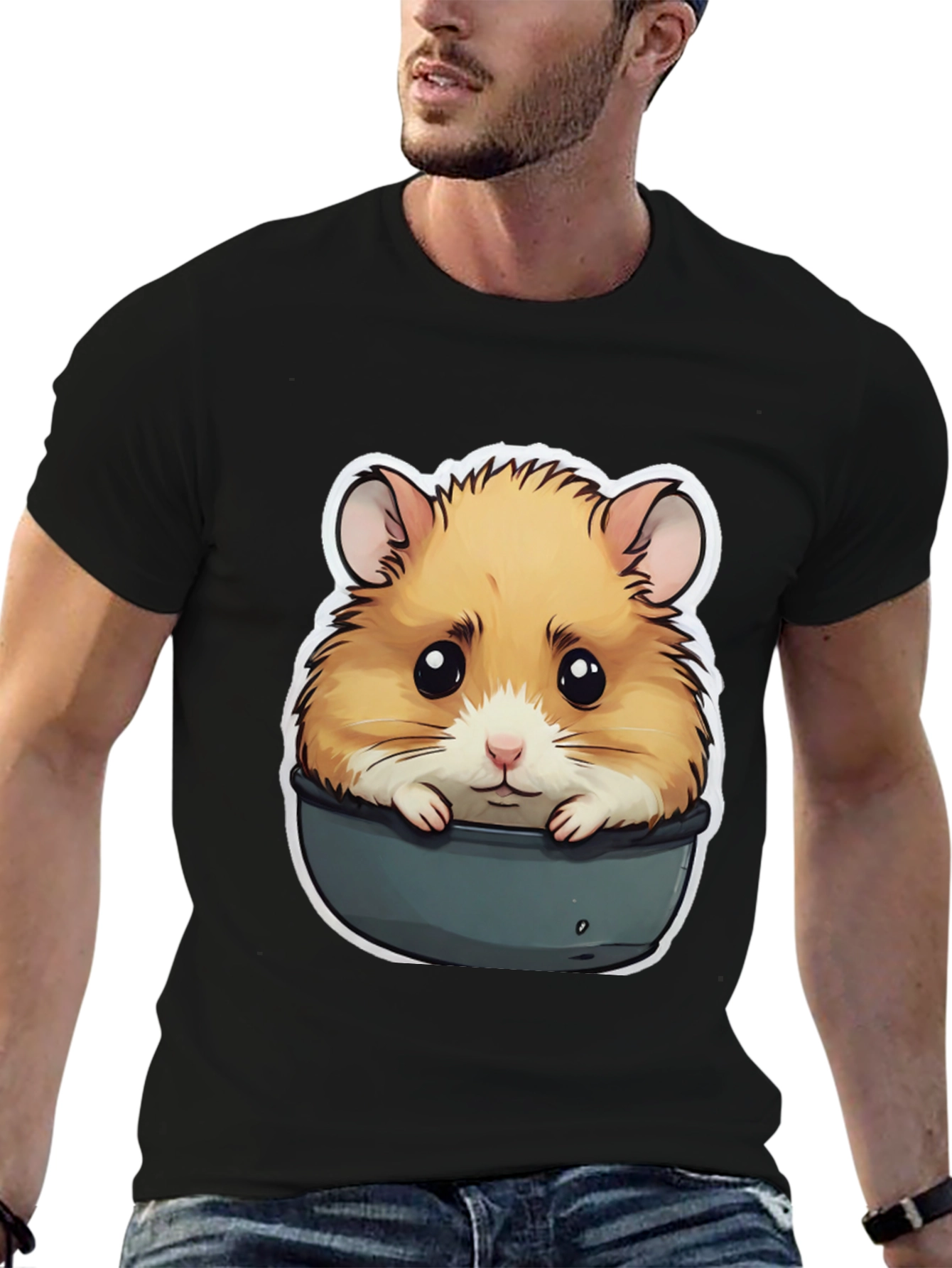 Hamster in Pot T-Shirt - Cute Pet Graphic Tee