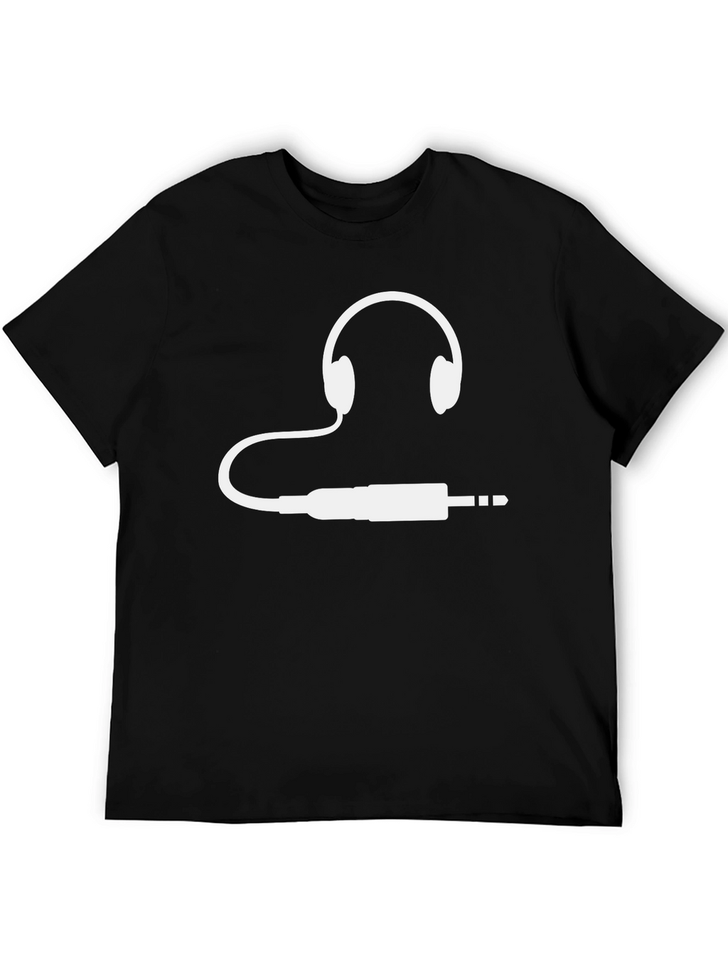 Headphone Jack Graphic Tee - Music Lover T-Shirt