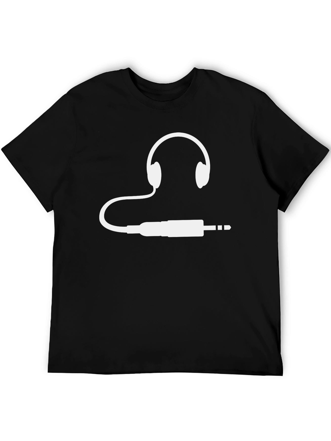 Headphone Jack Graphic Tee - Music Lover T-Shirt