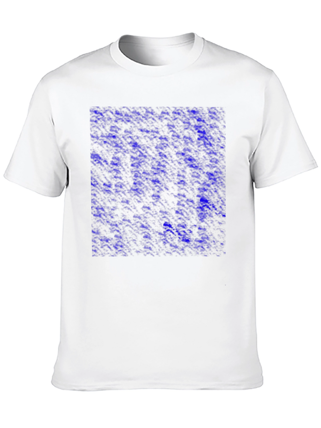 Abstract Blue Pattern Mens Black T-Shirt